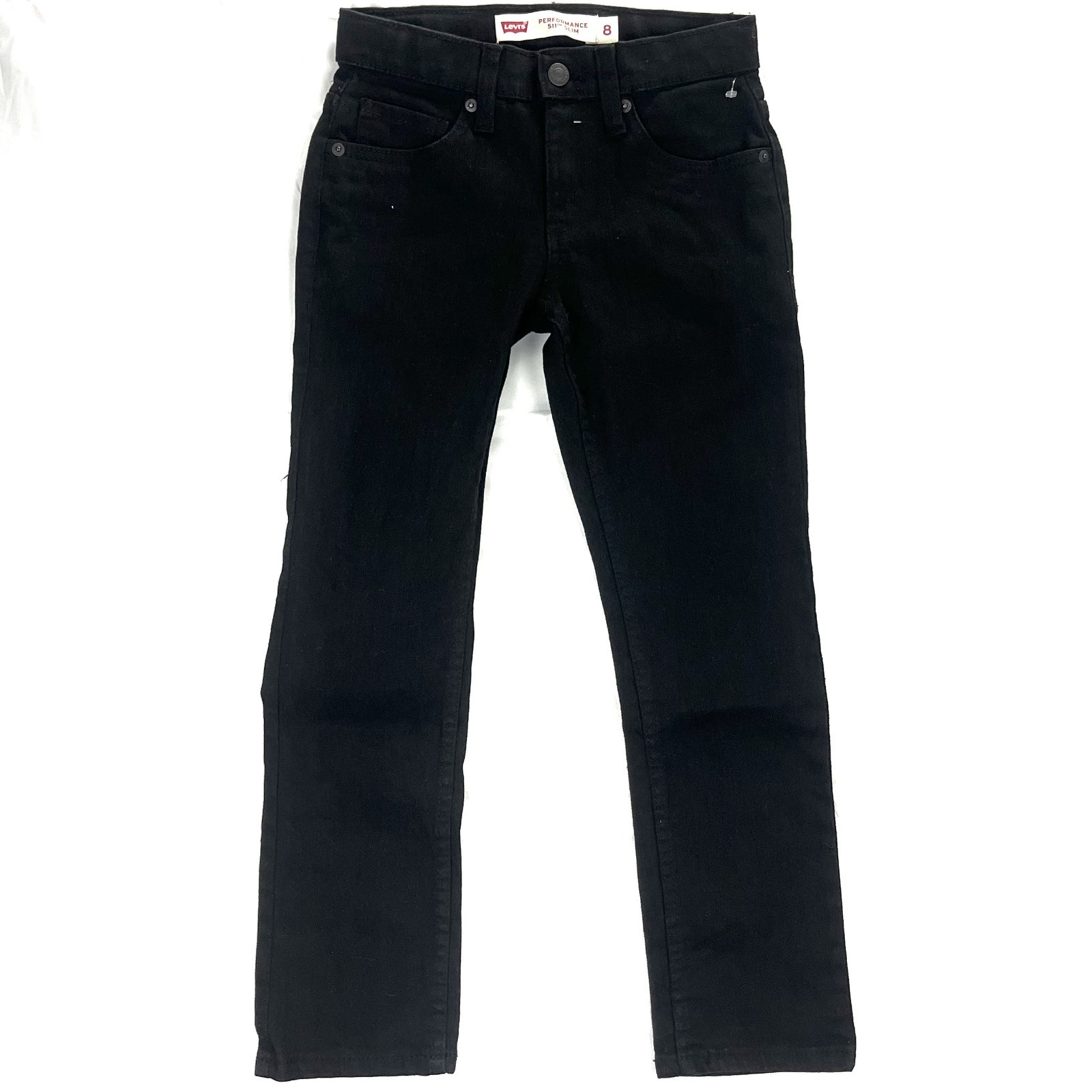 EUC Levi’s 511 Slim Boys 8 REG Performance Black Stretch Denim Jeans W24 L25