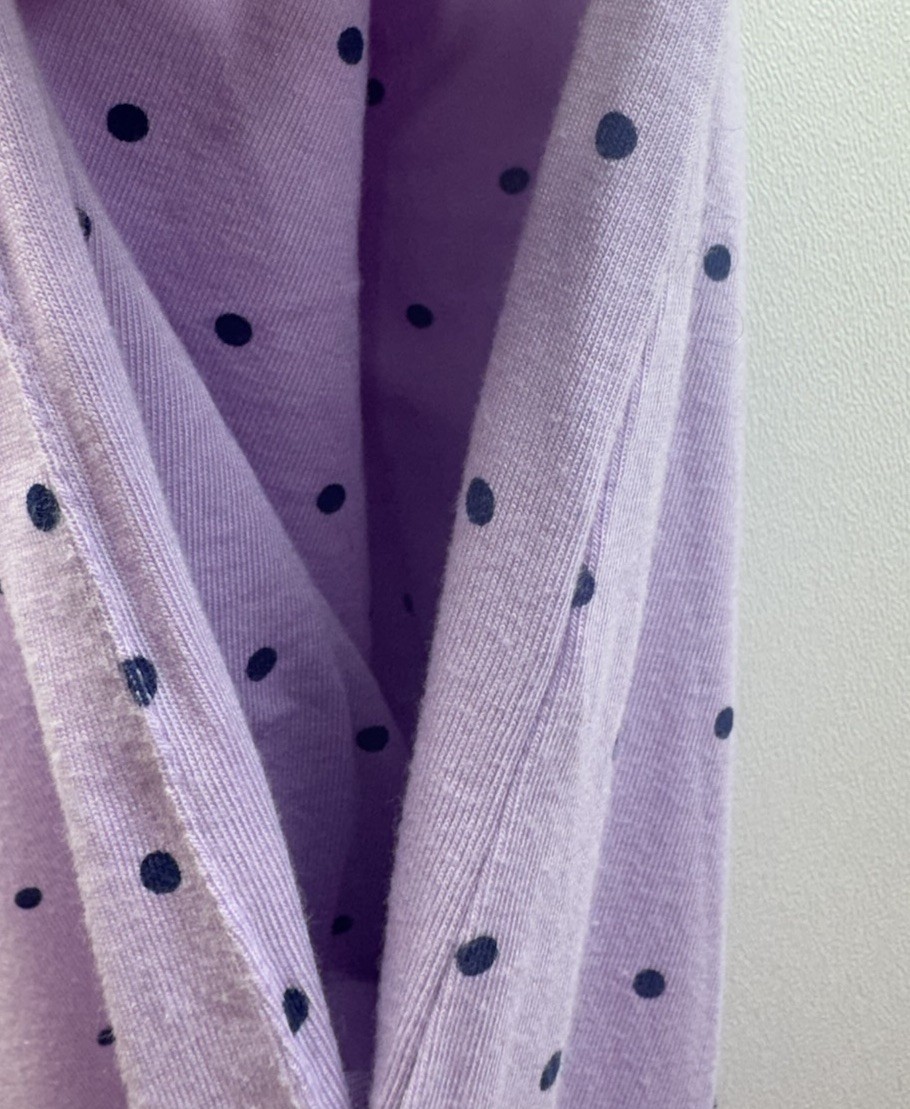 Tommy John Purple Polka Dot Pajama Set Tank Pockets Comfort Relax Designer L
