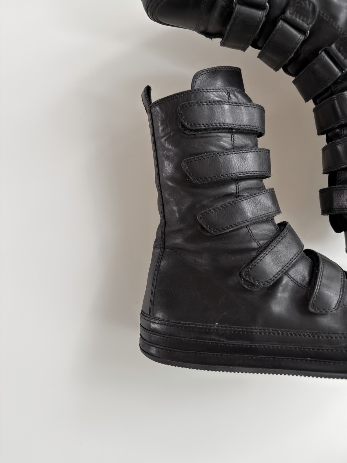 Ann Demeulemeester Multi Strap Sneakers (Size 40) S/S 2011 High Top Calf Leather