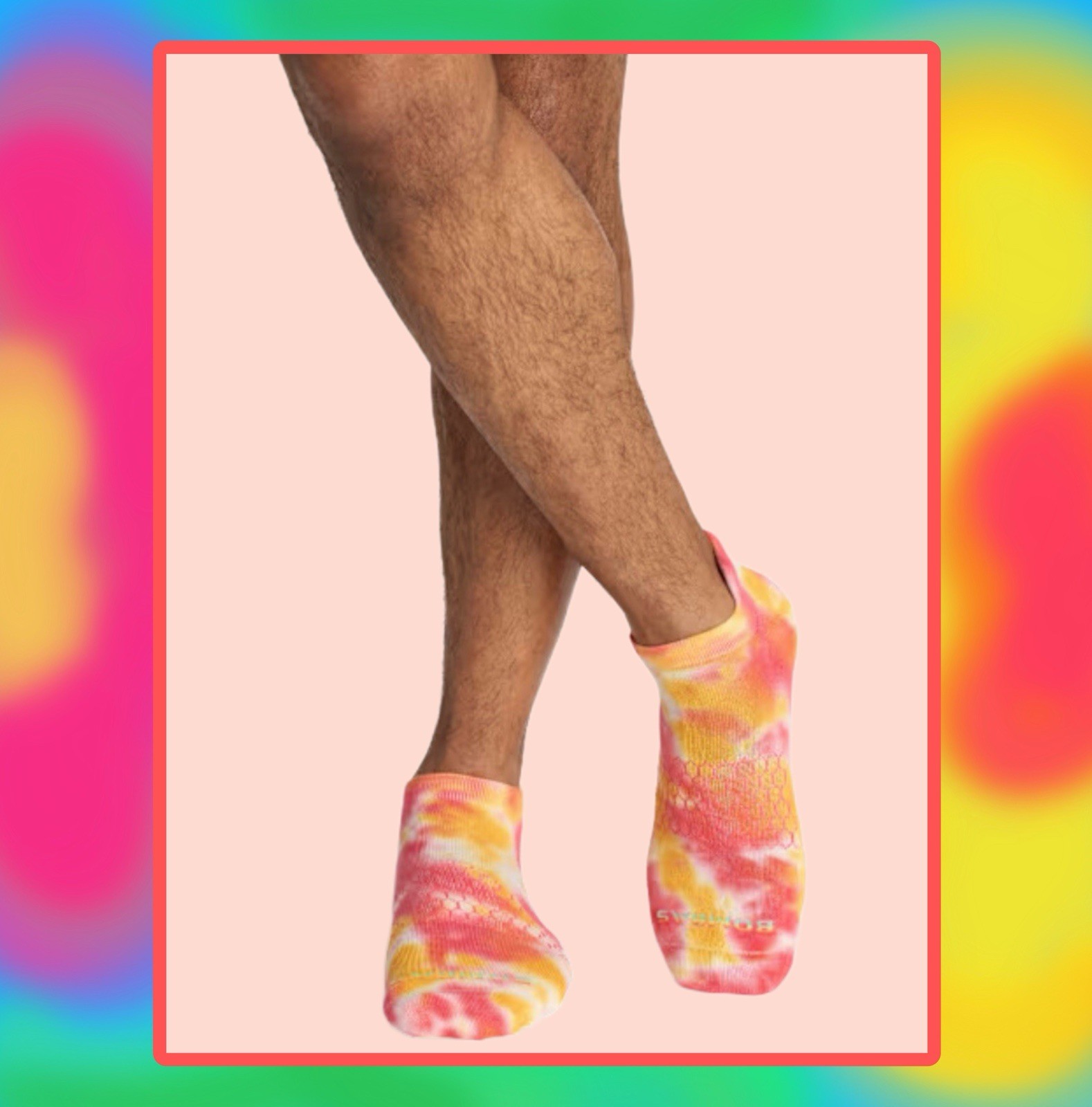 NEW/AUTHENTIC Bombas Ankle Socks 3 Pair Rainbow🏳️‍🌈’90s Tie-Dye Women’s Size M