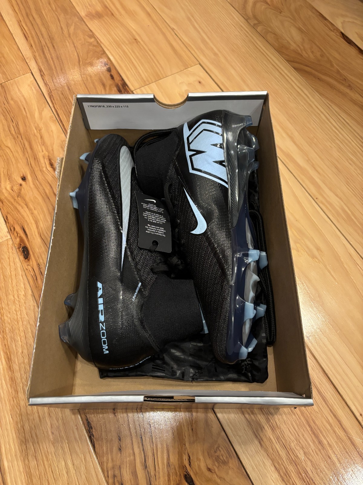 Nike Zoom Superfly 10 Elite FG Black Ice Blue FQ1454 001 Men’s Size 11