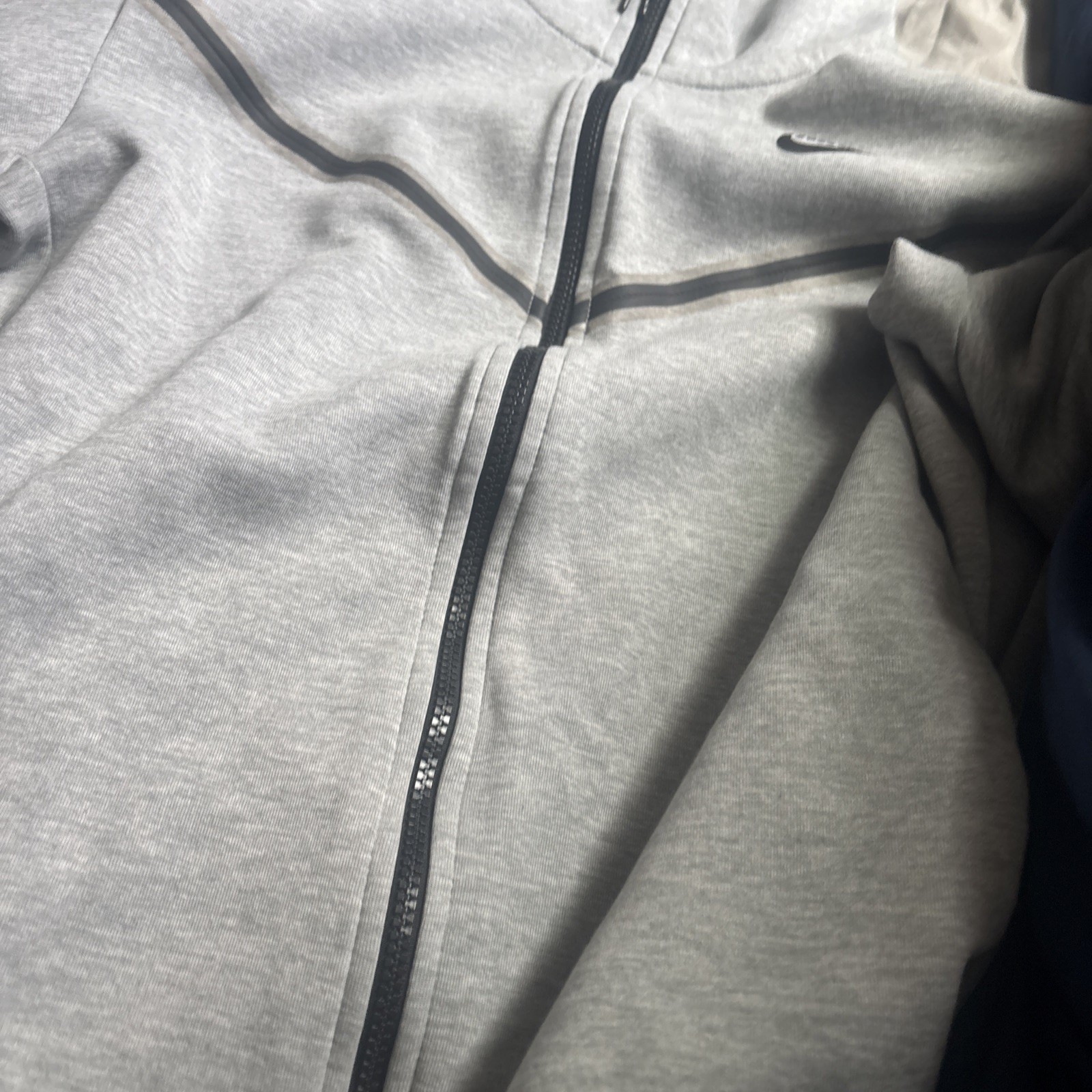 Nike Men’s Tech Windrunner Fleece Full Zip Hooded Jacket Size M Grey CU4489-063