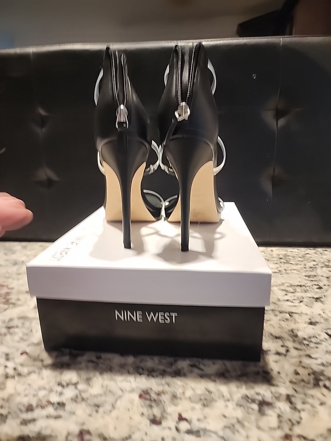 Nine West Leah 3 Black Heels W/ Original Box Size 8.5