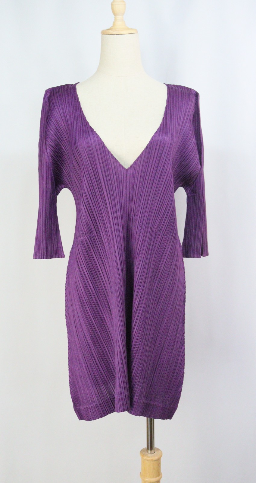 Authentic PLEATS PLEASE 2pc Set Purple Tunic Top & Pants 574 5477a