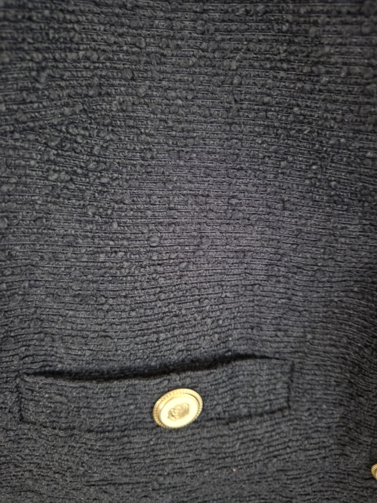 New Womens Free Assembly Crew Neck Jacket, Darkest Navy, Size Medium (8-10)