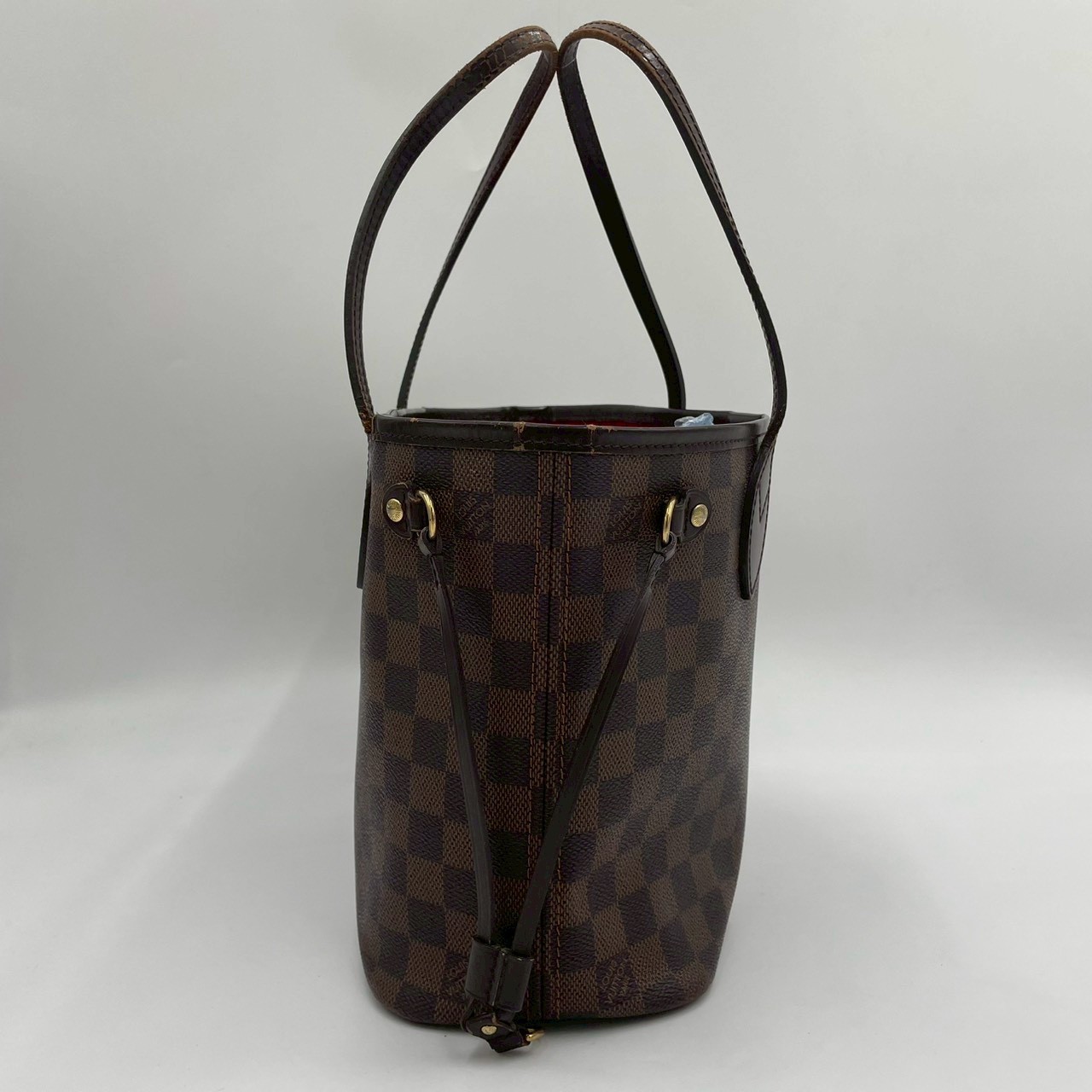 LOUIS VUITTON Damier Ebene Neverfull PM N51109 Tote Bag Brown Women’s 2467