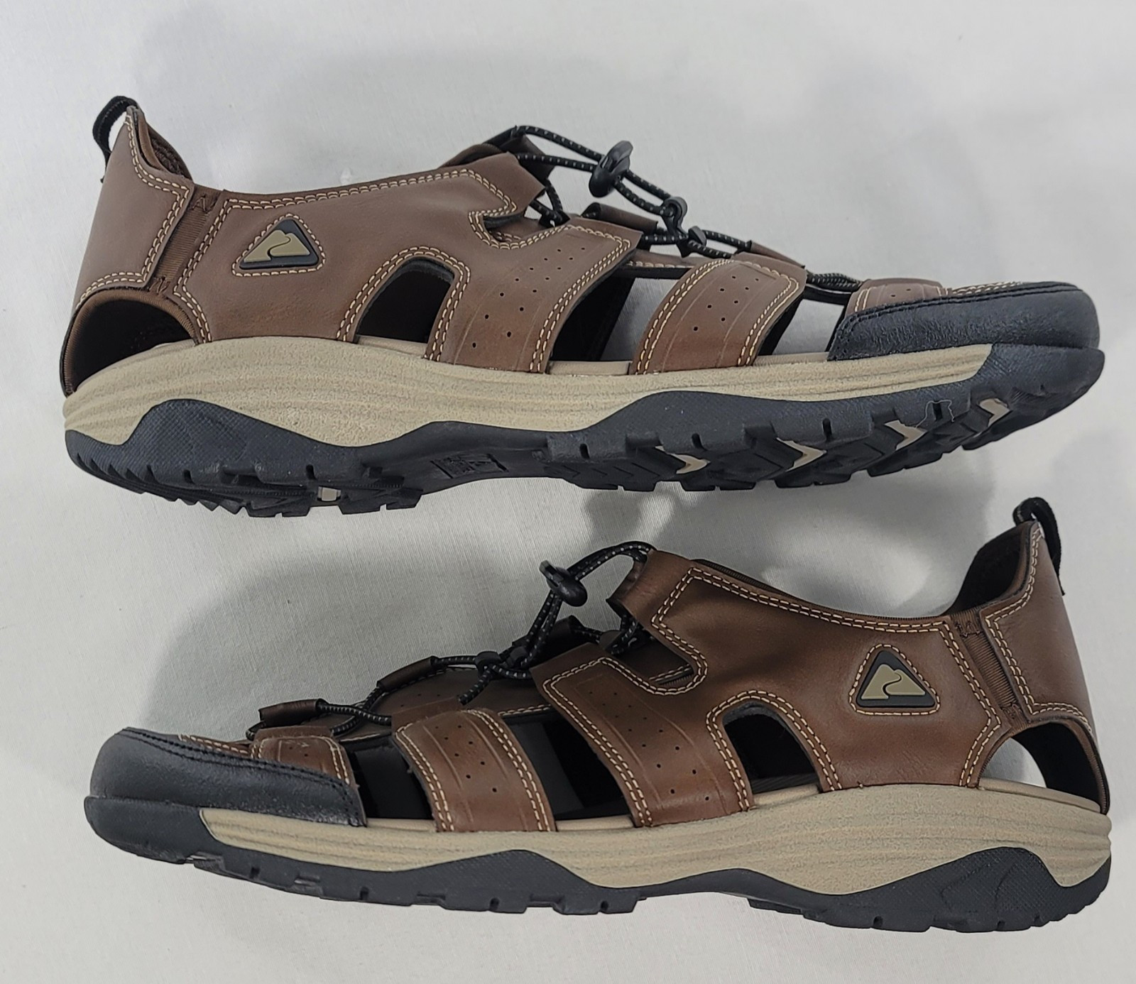 Ozark Trail Closed Toe Brown Adjustable Comfort Sock Rugged Outsole Size 13 NWOT