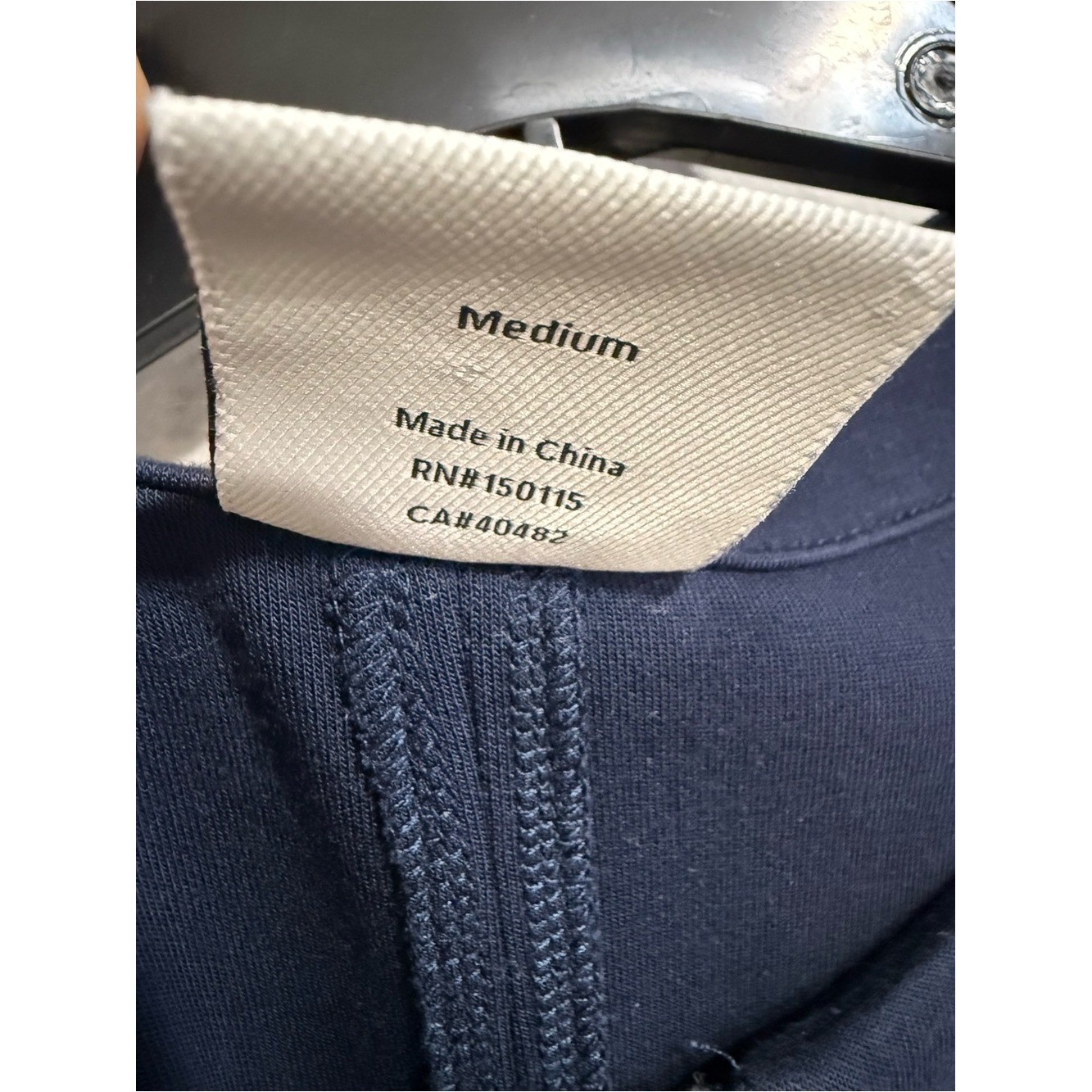 Varley Evereve Sweatshirt Jacket Women Augusta Zip Through Navy Doublesoft Sz M