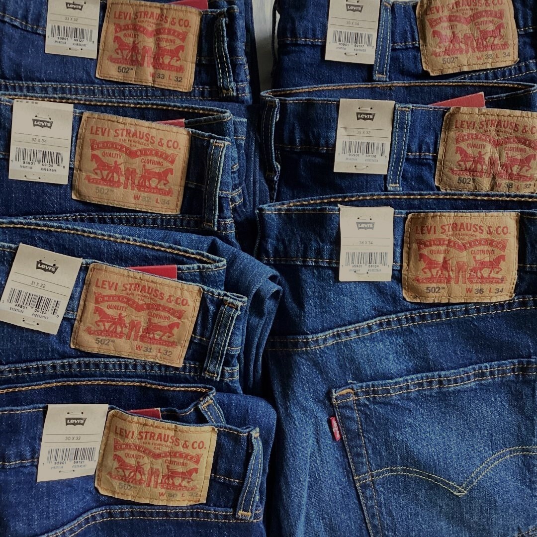 Levi’s Men’s 502 TAPER FIT 1168 Dark Blue Size 30X32 ECO STRETCH NEW $70