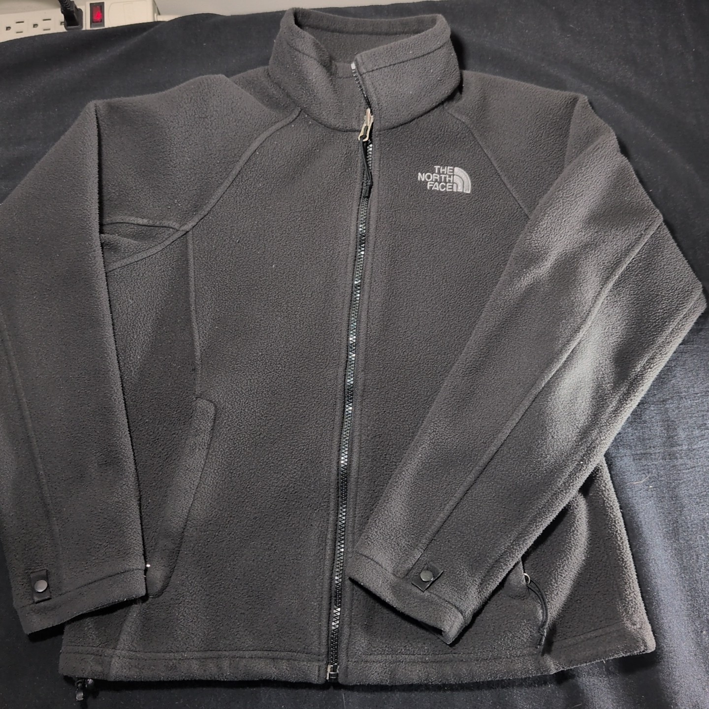 The North Face Jacket Womens Small Black Fleece Full Zip Up Ships Free!