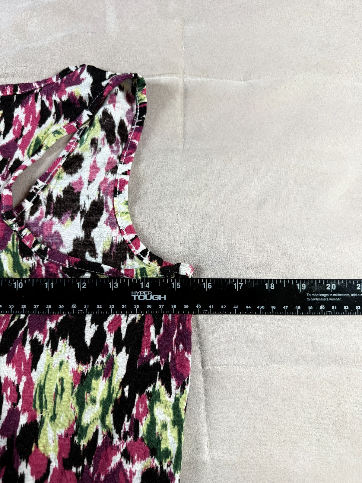 Brina & Em Womens Sleeveless Ruffle Tank Racerback Top Multicolor Size S