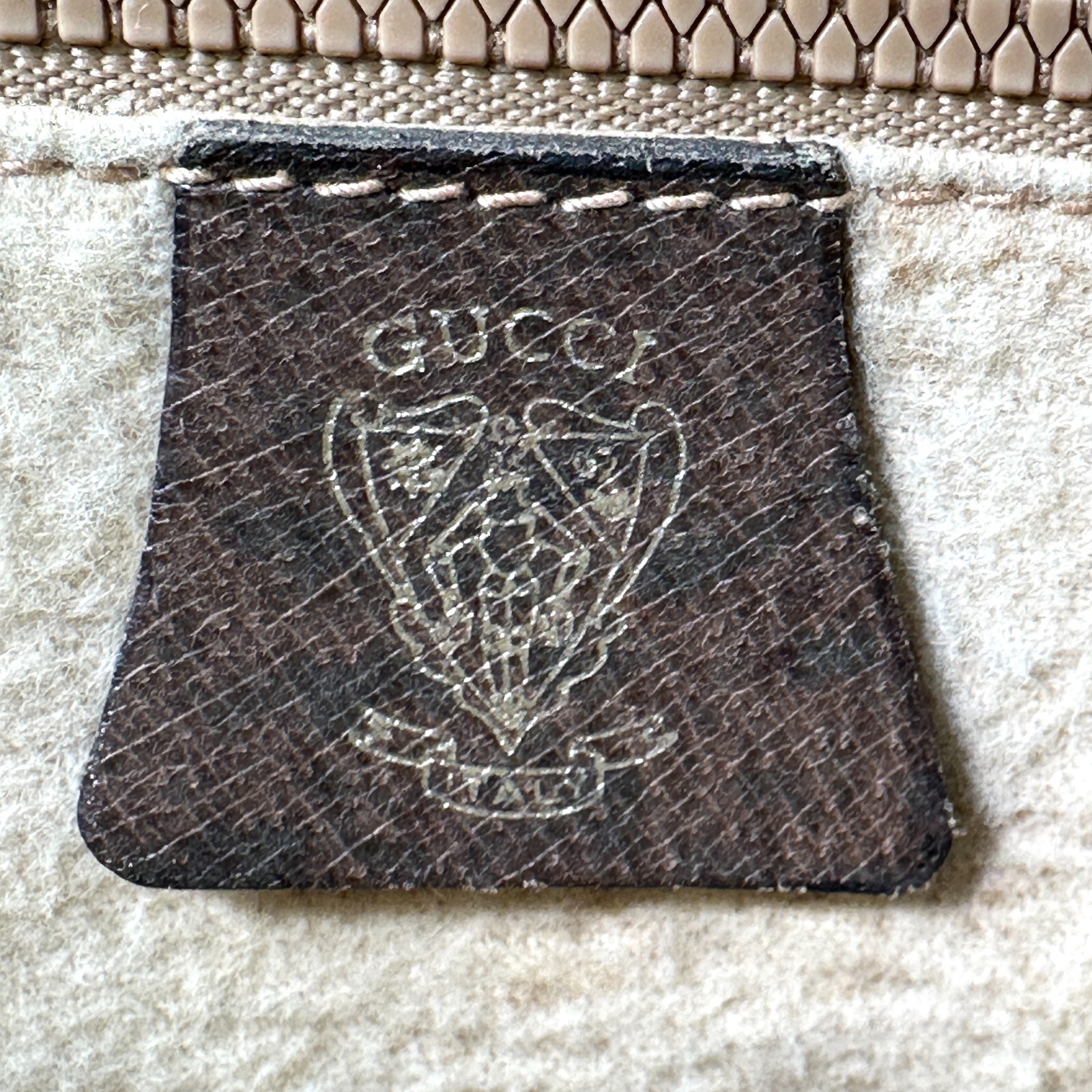 Vintage Gucci Tote Bag Shoulder Hand GG Supreme Leather Made In ITALY Authentic