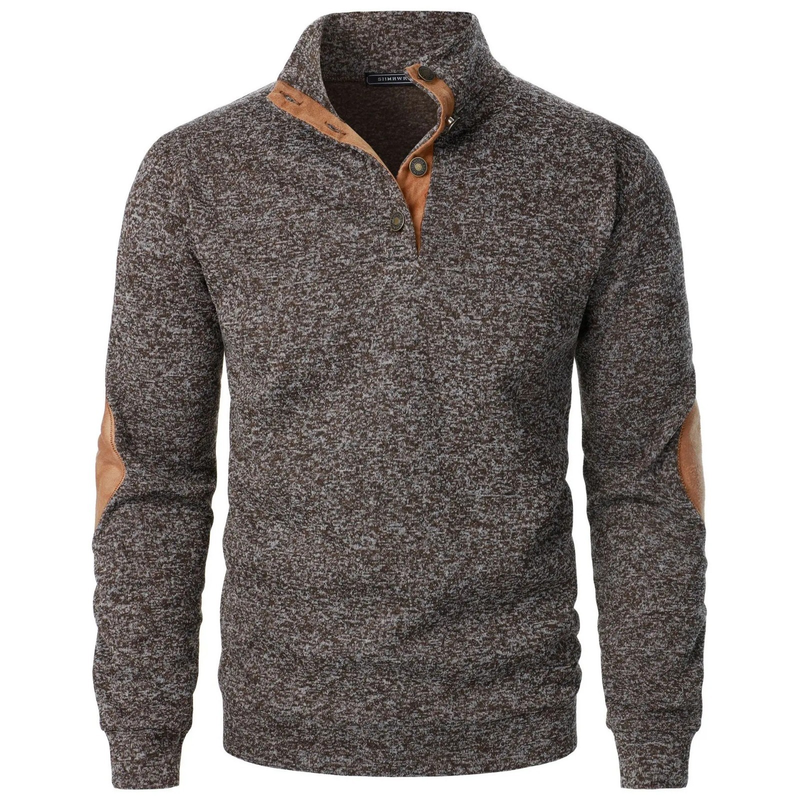Men’s Long Sleeve Stand Collar Sweatshirt Casual Outdoor Streetwear Pullover