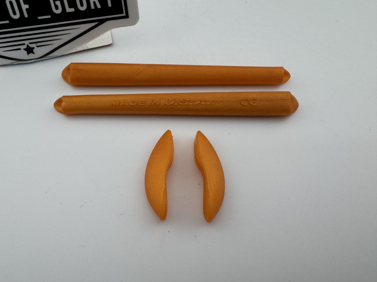 OAKLEY XX TWENTY EARSOCKS NOSEPIECE RUBBER KIT GOLDENROD AUTHENTIC OEM 06-488