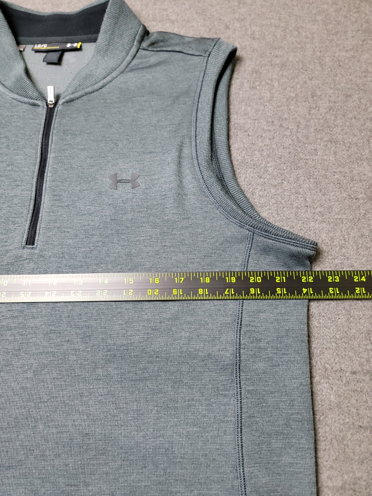 Mens Under Armour Storm 1/4 Zip Sleeveless Athletic Sweatshirt Size Large