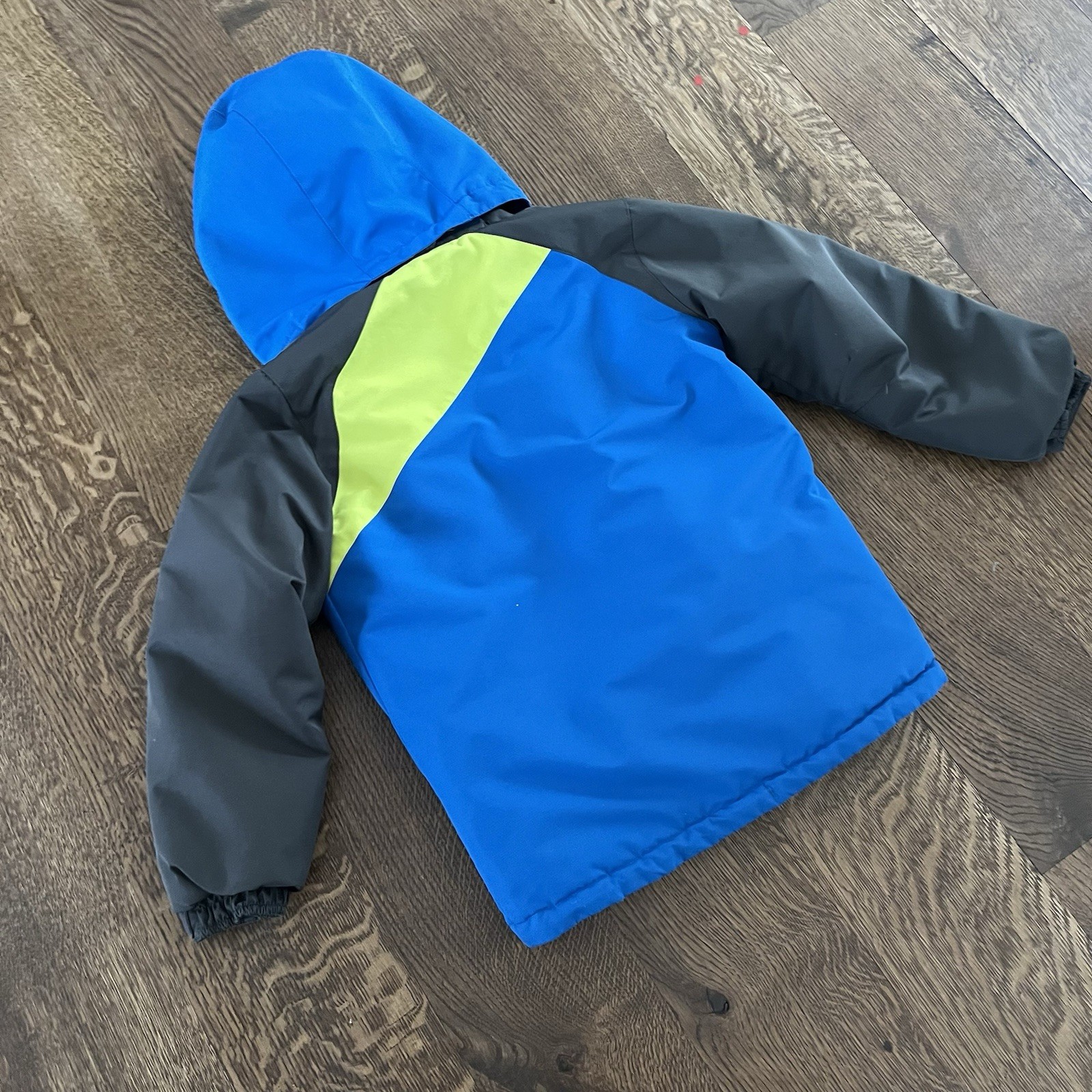 Boulder Gear Boys Size 7 Ski Jacket Blue Charcoal Black Neon Grow System 9212R