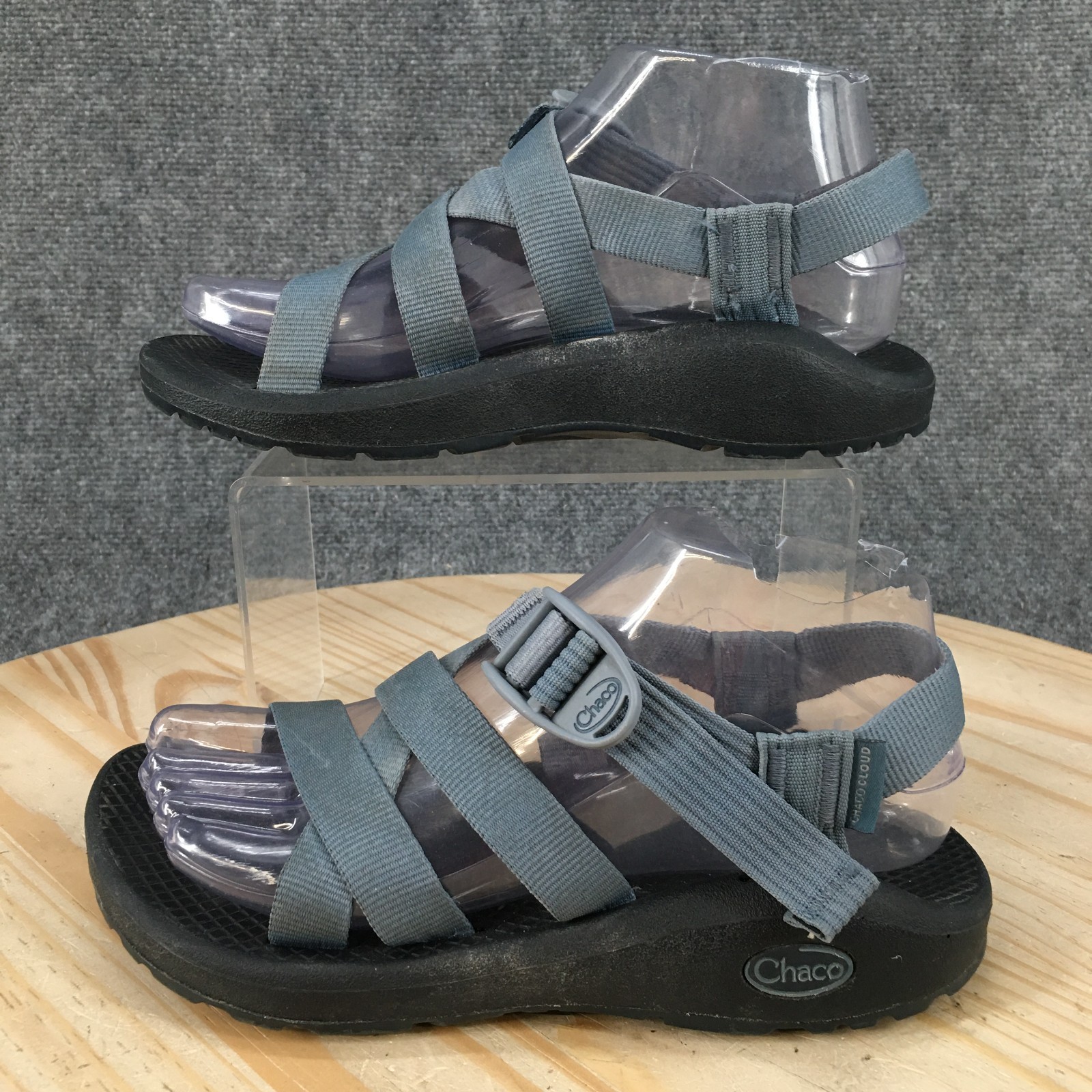 Chaco Banded Z/Cloud Hiking Sandals Womens 6 Strappy Outdoor Open Toe Blue