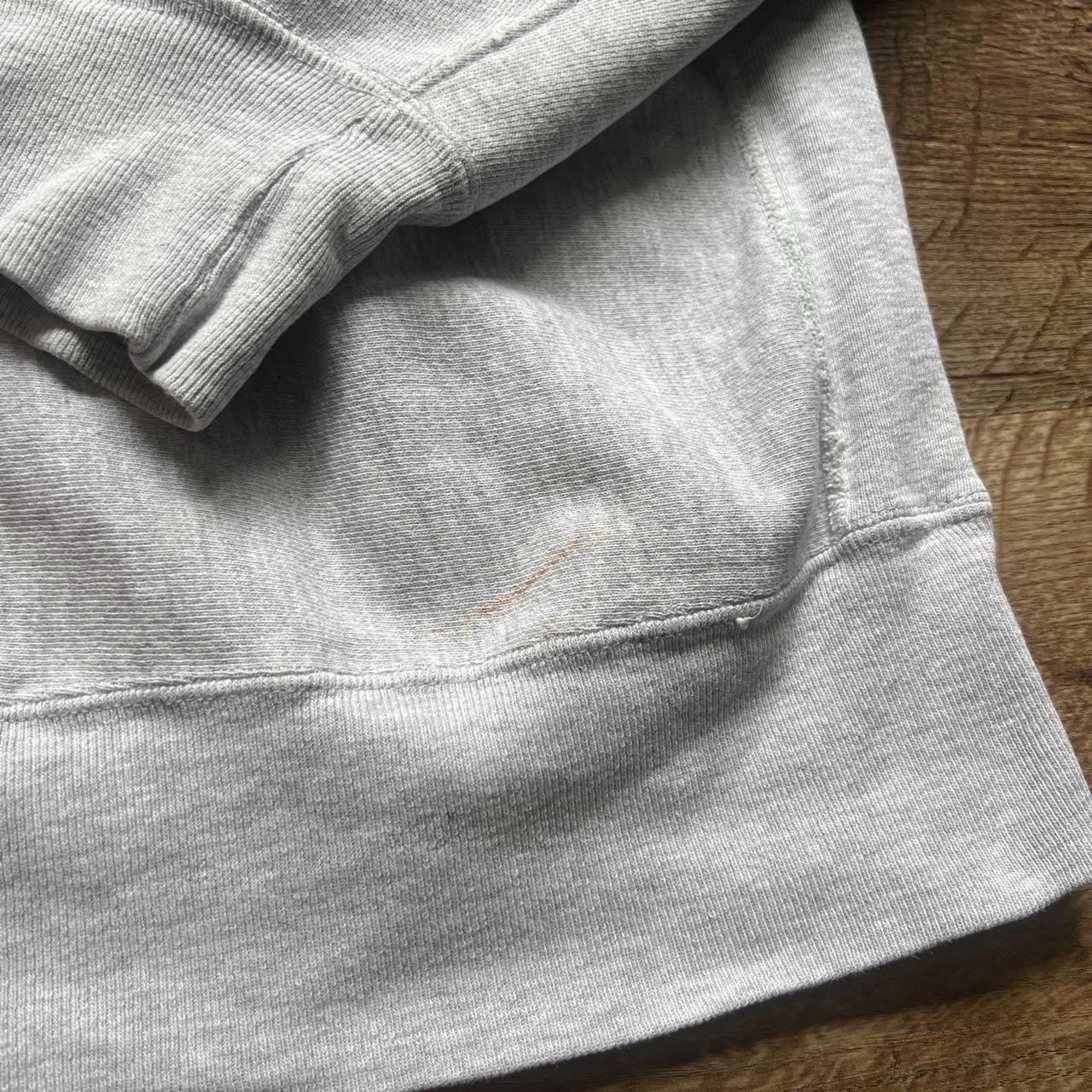 Vintage 80s Champion Reverse Weave Warmup West Virginia University Grey Crewneck