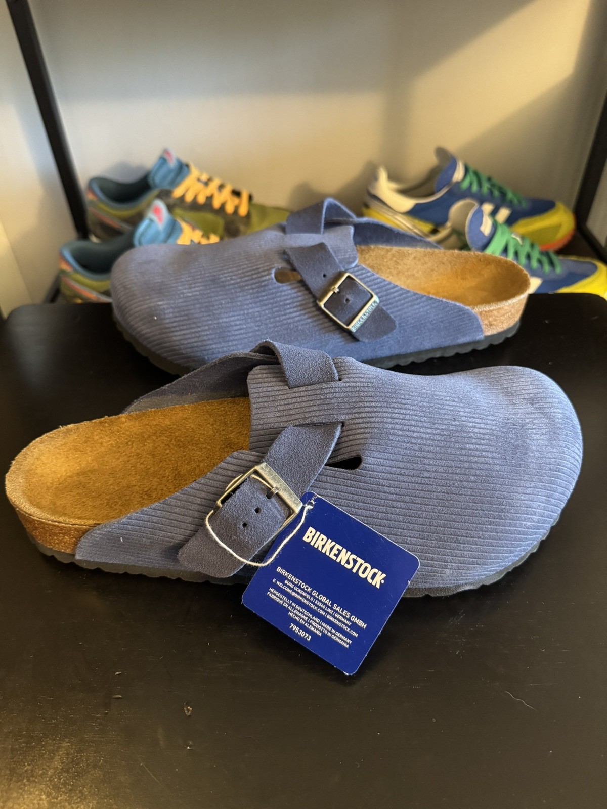 Birkenstock Boston BS Corduroy Indigo EU44 US11