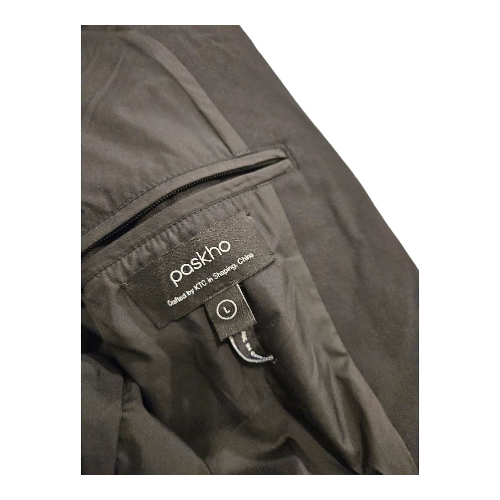 Paskho Large Black Long Sleeve Jacket