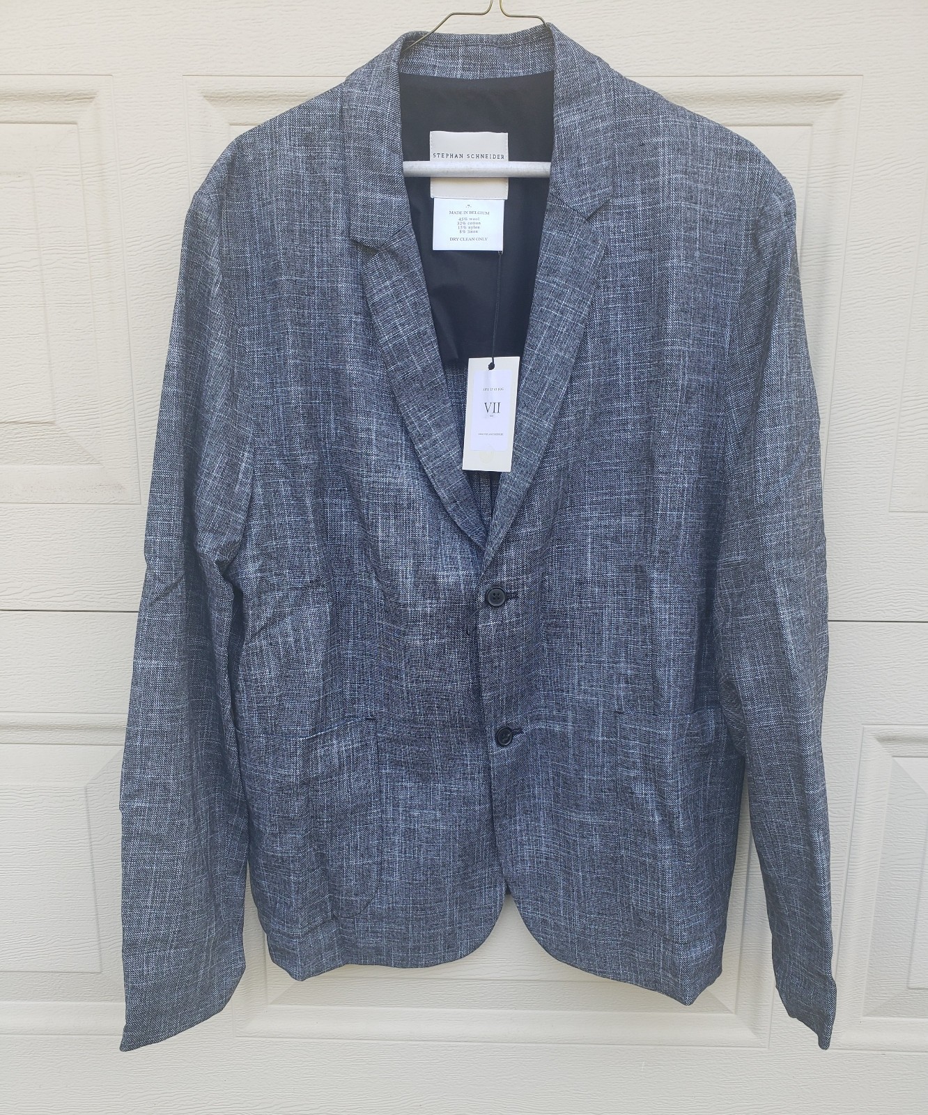 Stephan Schneider / wool/cotton blend jacket / Grey / size VII
