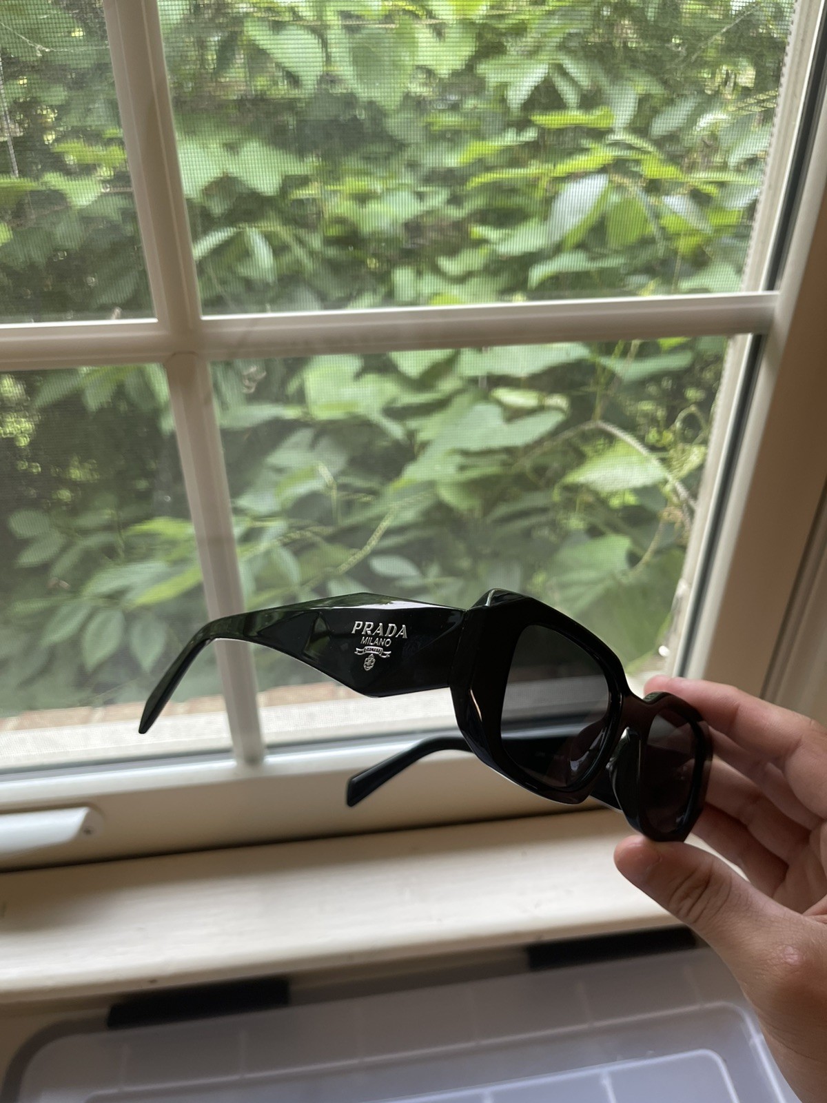 Prada PR17WS 1AB5S049 Women’s Sunglasses 49 mm Black / Dark Grey Lens