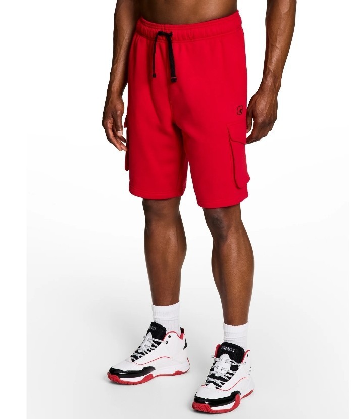 AND1 Ultimate Cargo Short Basketball 10″ Inseam Riot Red Size S,M,XXL
