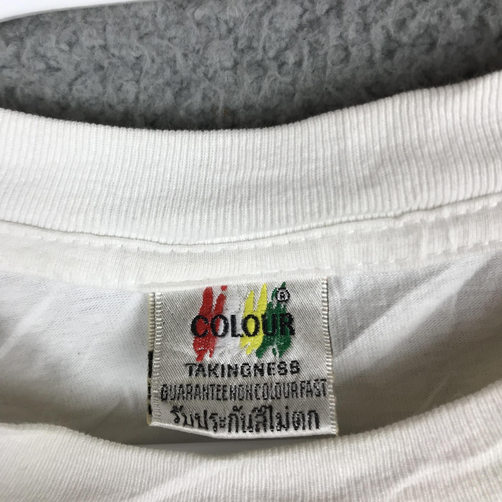 Thailand Shirt Mens Large White Graphic Tourist Souvenir Floating Market Boat