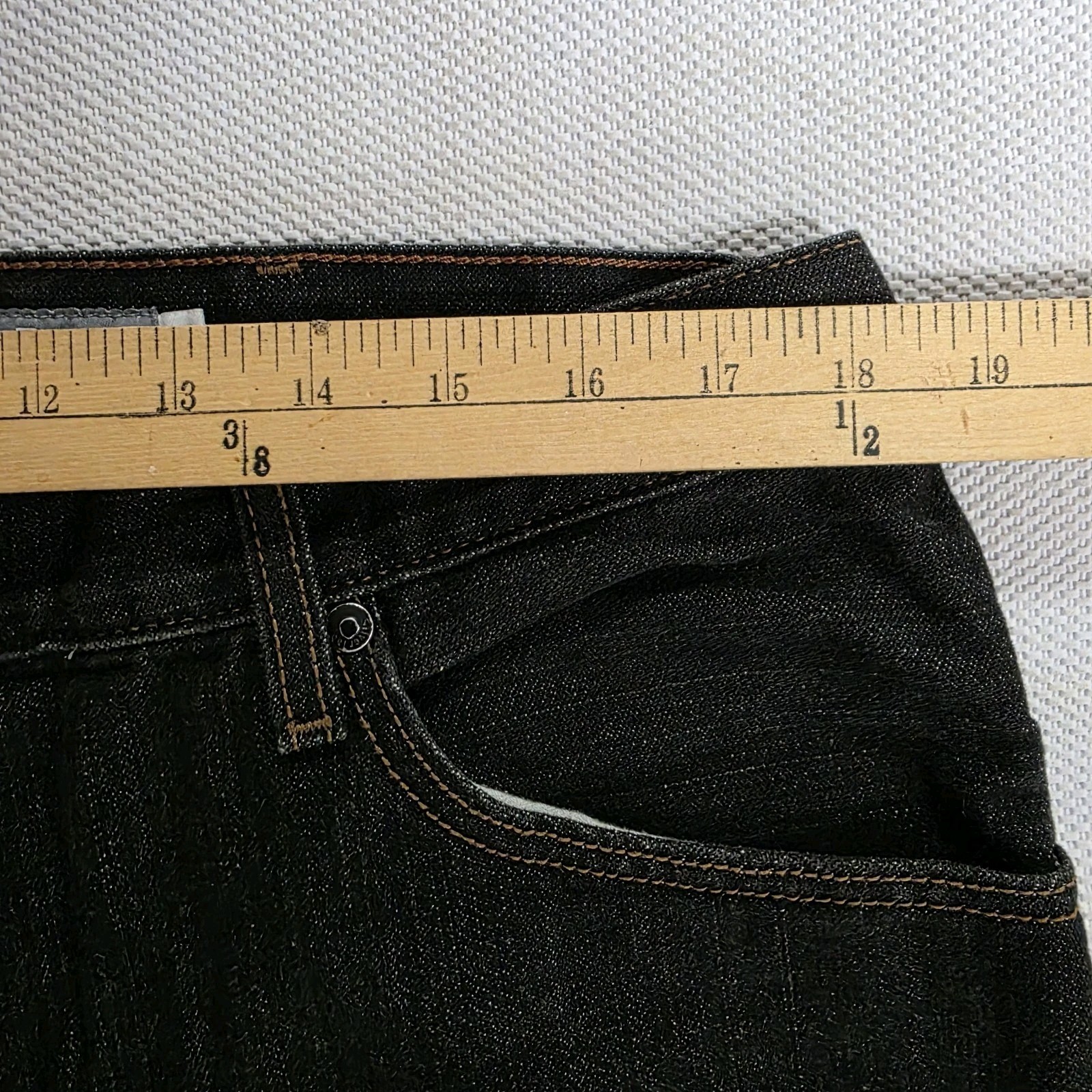Levi’s Men’s Silvertab Black Denim Jeans Straight Leg Baggy Fit Dark 38×32