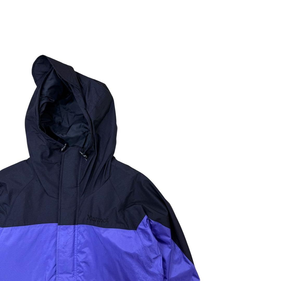 80s Marmot Gore-Tex Mountain Parka 2-Tone Purple Black Vintage M