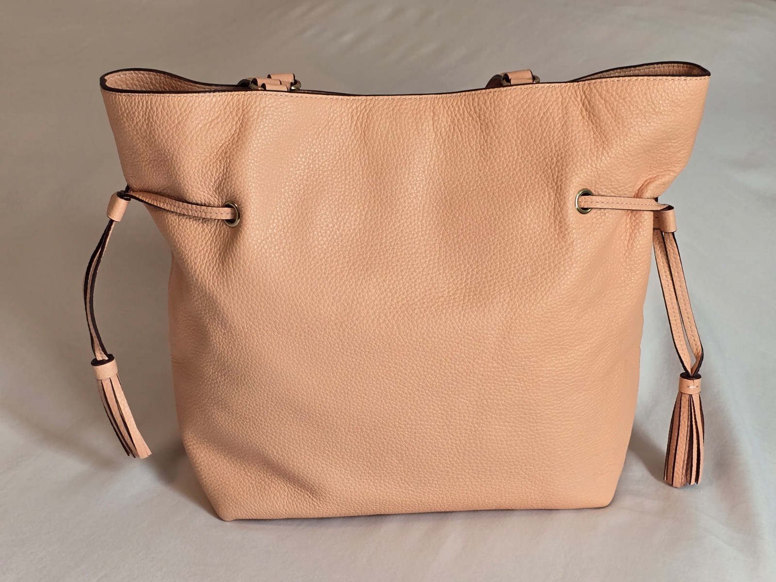 Coach Andy Tote in Faded Blush Pebbled Leather Embossed Horse & Carriage Logo