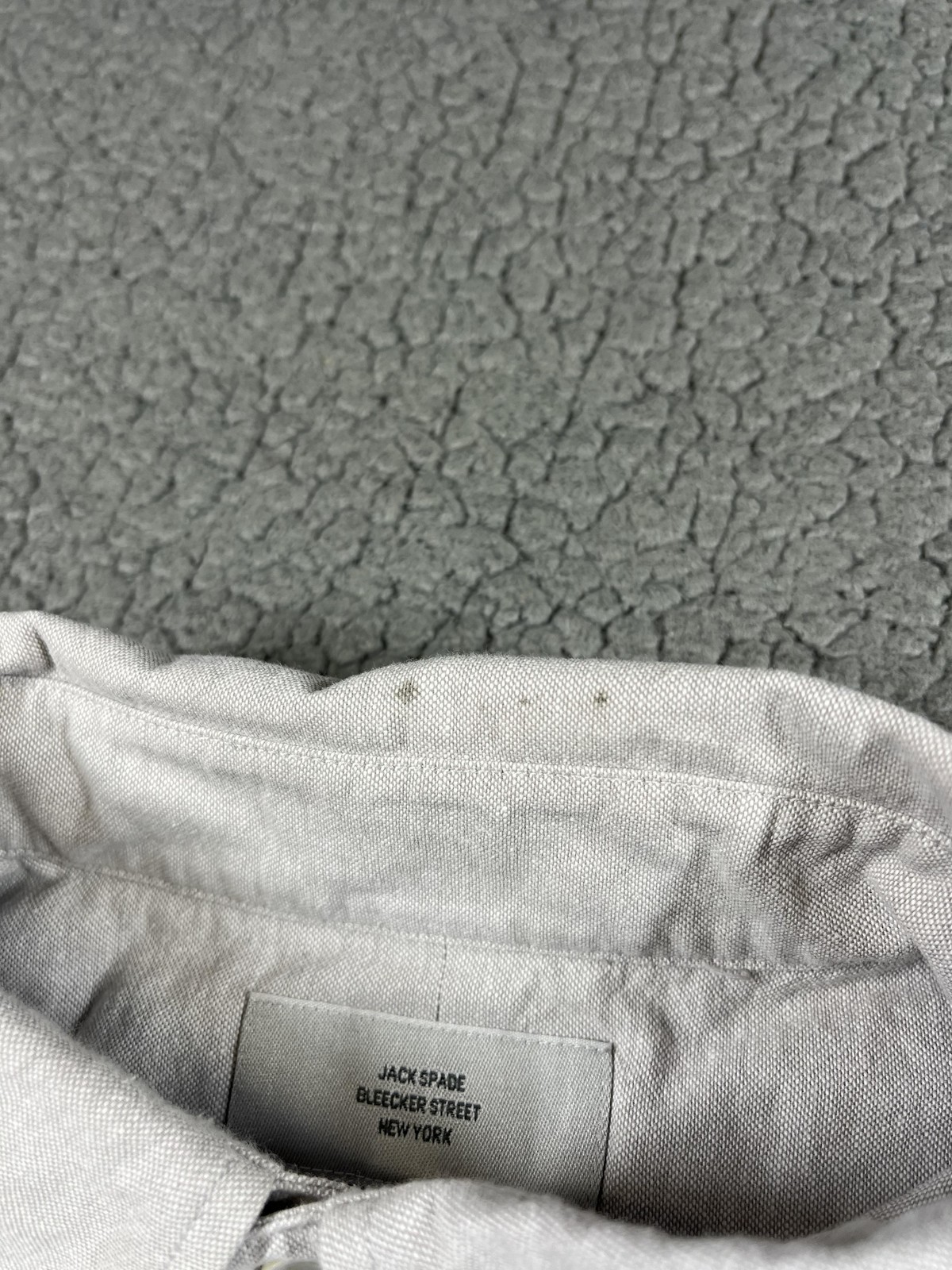 Jack Spade Shirt Mens Medium Gray Oxford Button Down Long Sleeve Cotton Casual
