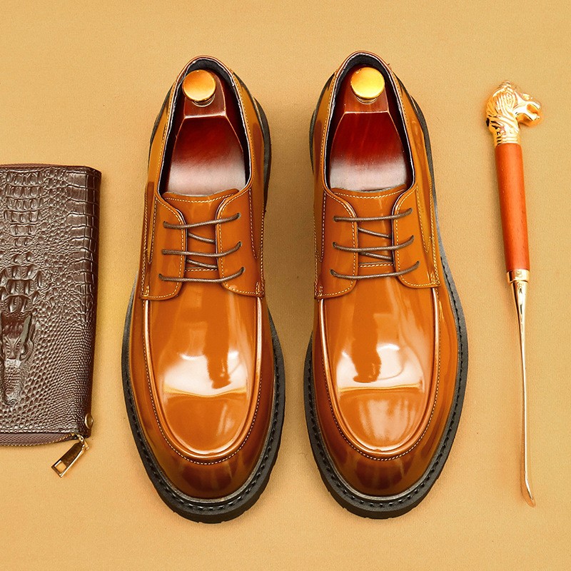 Men’s Business 100% Real Genuine Leather Dress Evening Business Shoes Handmade