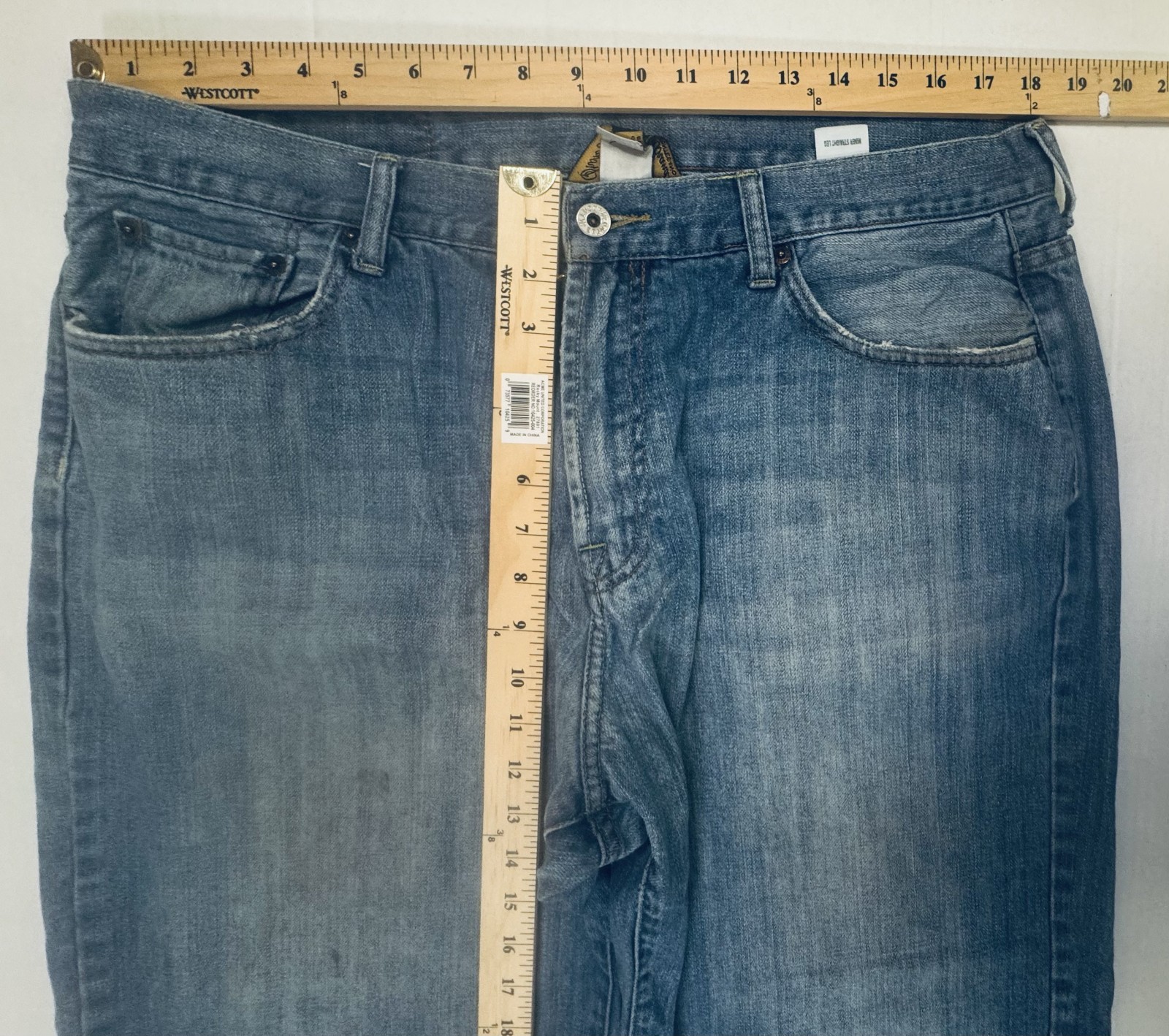 Lucky Brand Jeans Men 38×27.5 Short Inseam By Gene Montesano Baggy VTG (LB030A4)