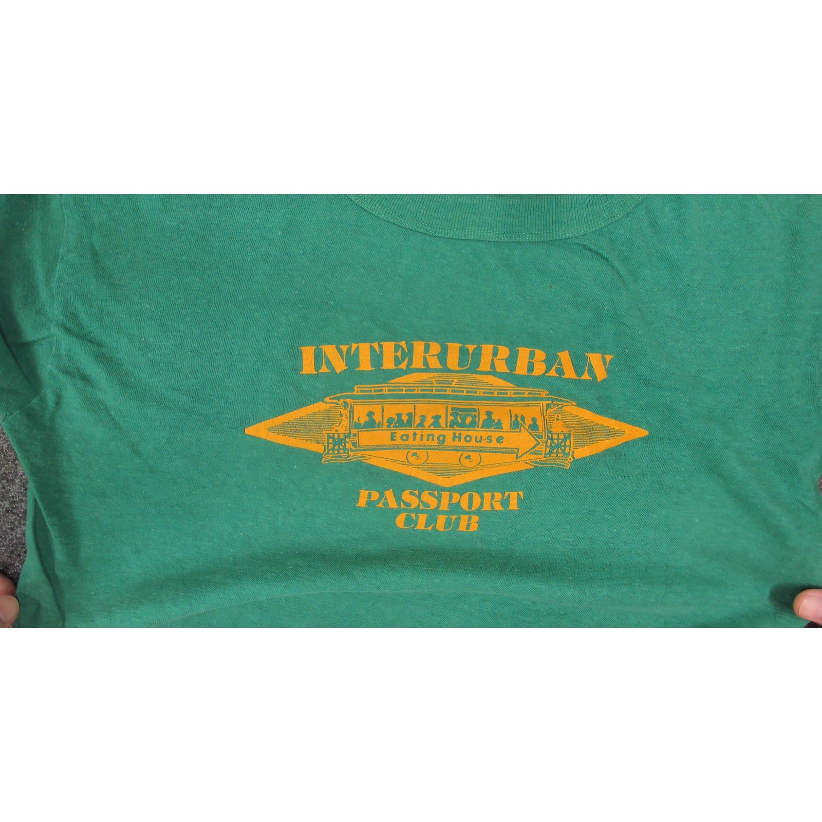 VTG 80s Interurban Eating House Beer Bar Graphic T-Shirt Boxy Thrashed Boxy
