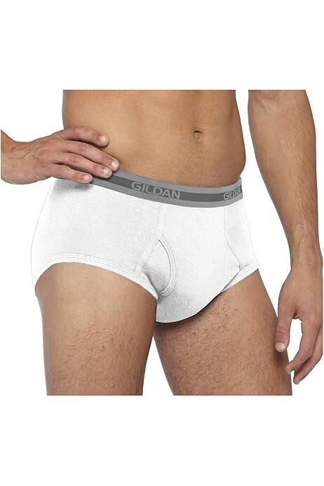 Gildan Men’s Underwear White Brief 5,10 Pack