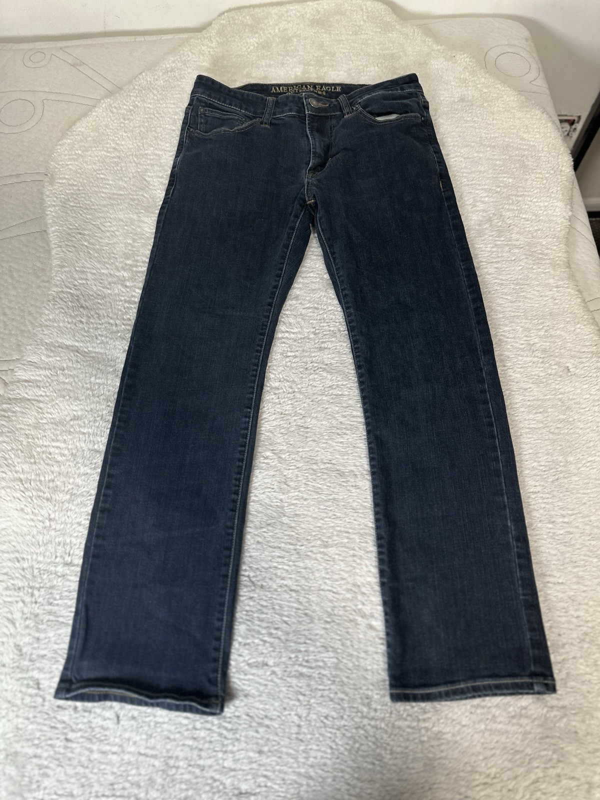 American Eagle Original Straight Men’s Blue Denim Jeans Size 30×30 Act 30×29