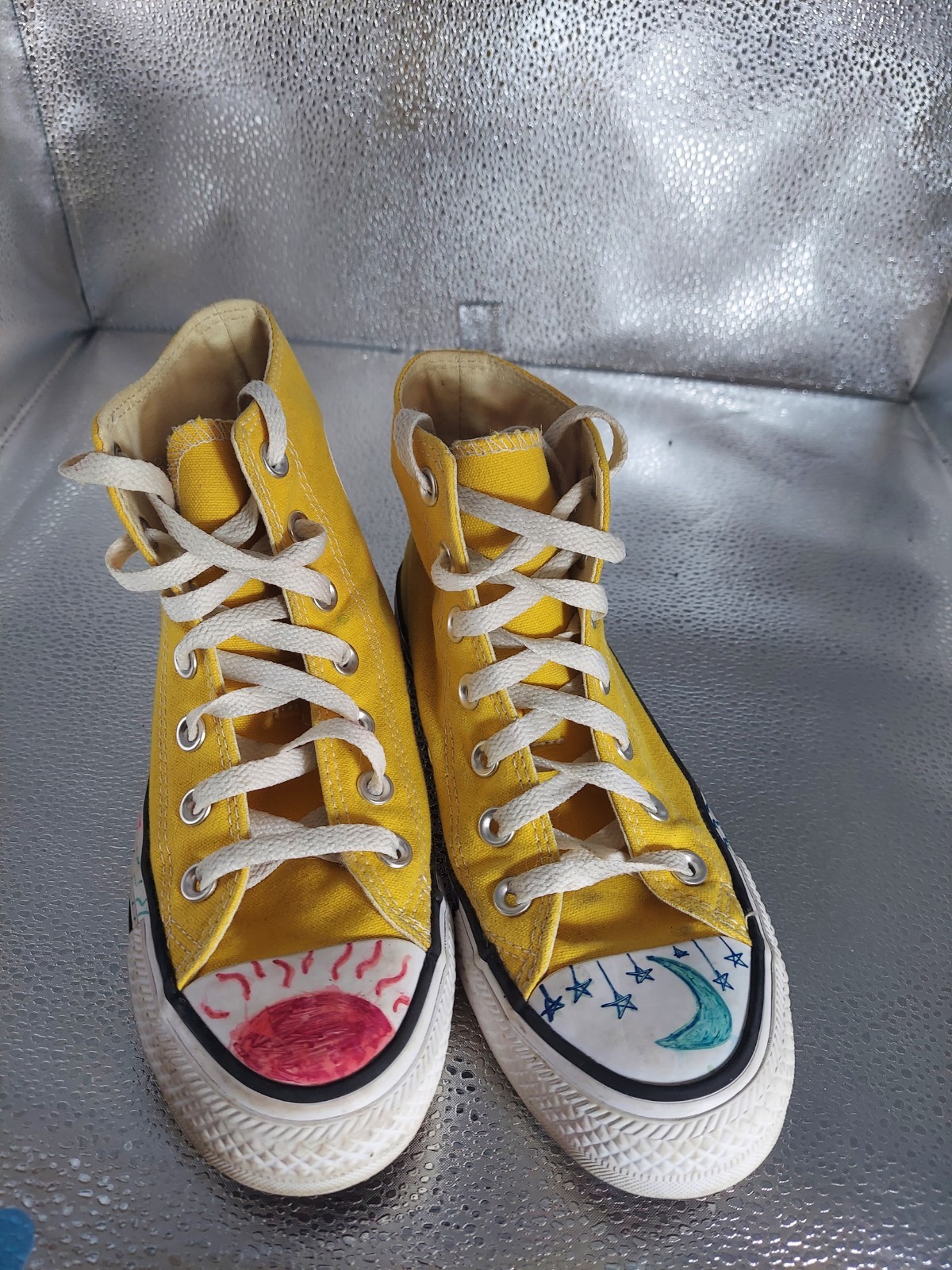 Converse Chuck Taylor All Star Custom Sneakers Yellow Women’s Size 6 Men’s 4. 2