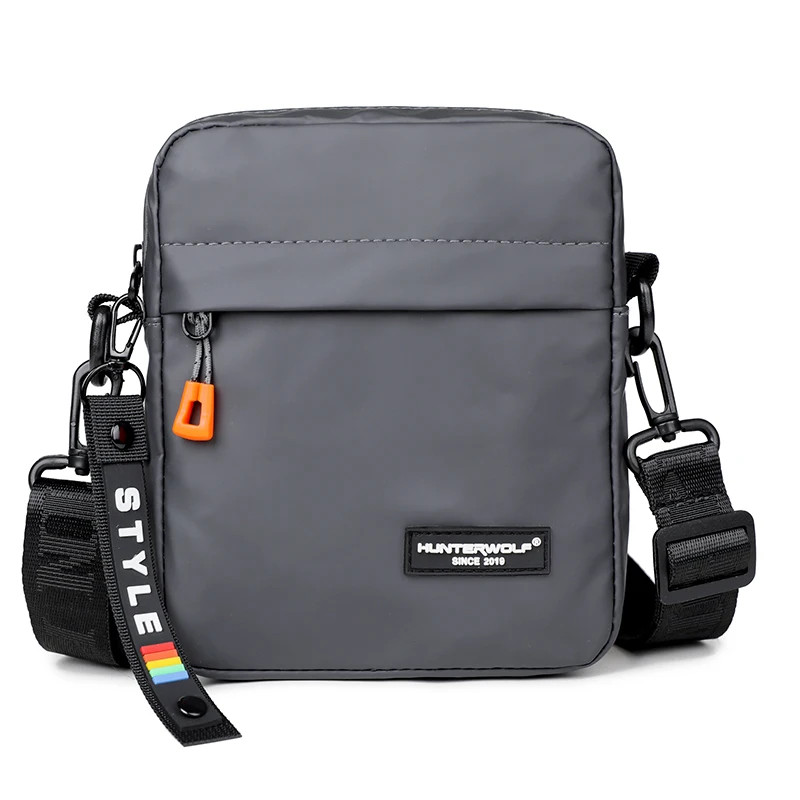 Simple Mini Men Crossbody Bag For Phone Side Bag Casual Waterproof PU Leather