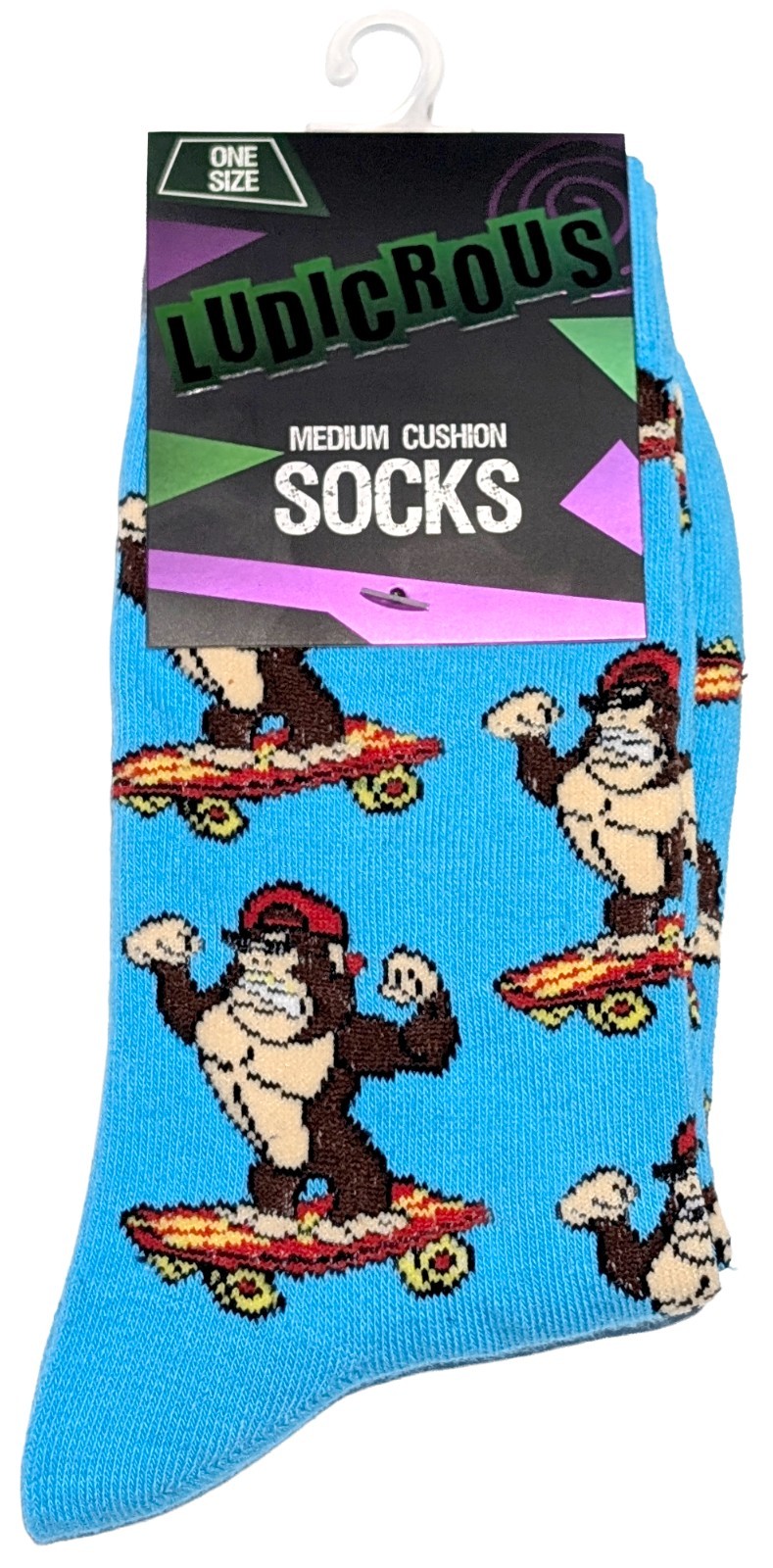 Funny Novelty Silly Unisex Crew Socks Various Styles One Size Fun Unique Socks