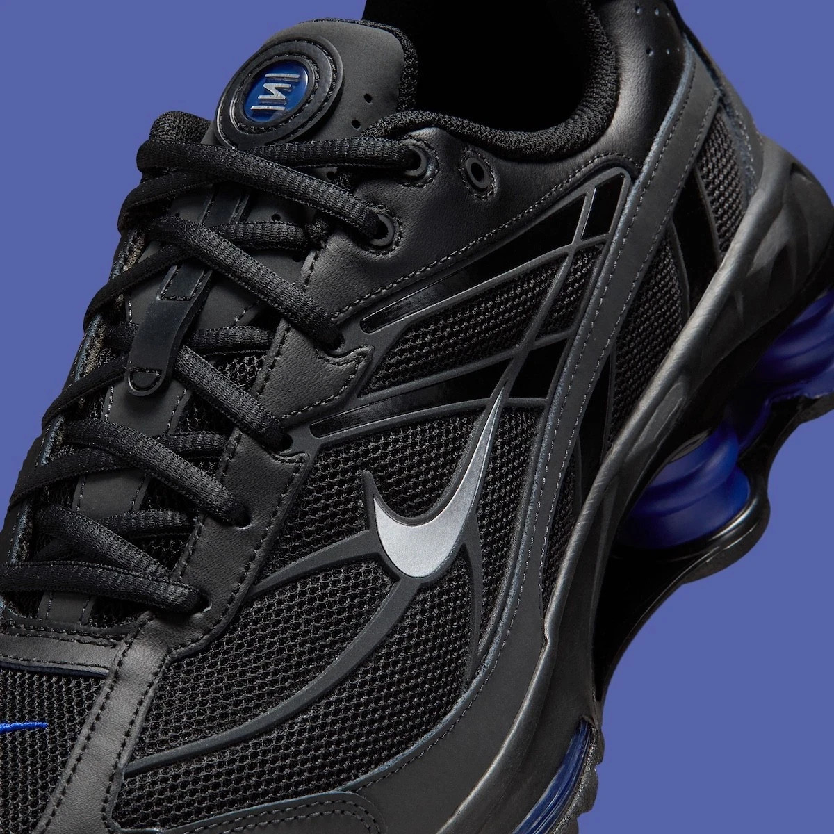 Nike Shox Ride 2 Black Metallic Silver Deep Royal Blue IM5999-010 Mens Size