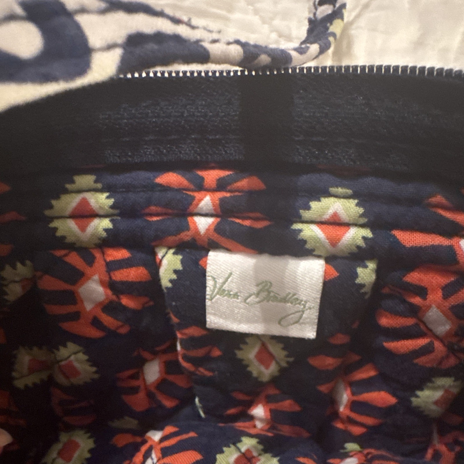 Vera Bradley Multicolor Geometric Crescent Crossbody Zip Small Adjustable Strap
