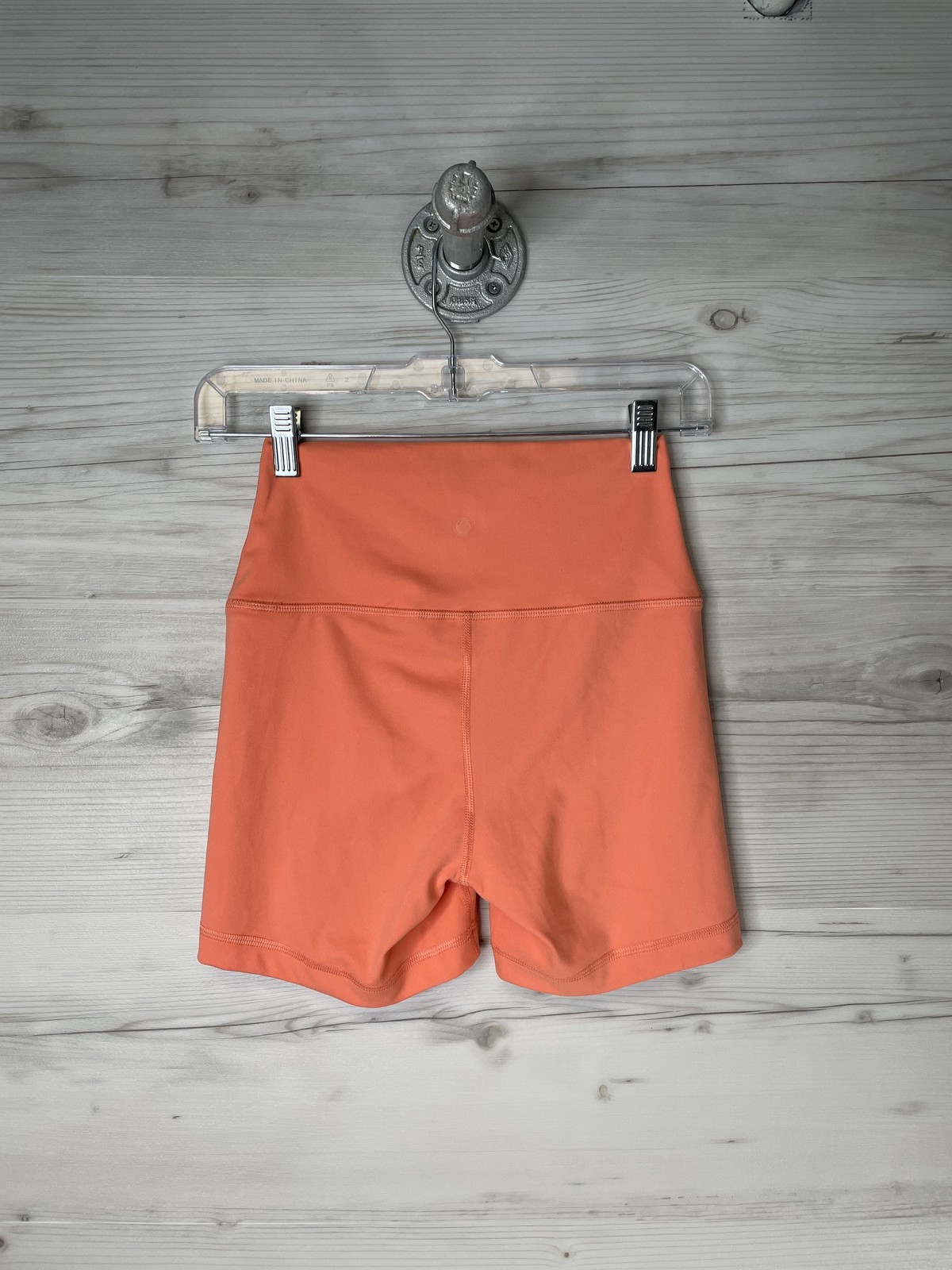 Yogalicious LUX Shorts Womens Small Orange Lux Everyday 5 Inch High Rise Biker