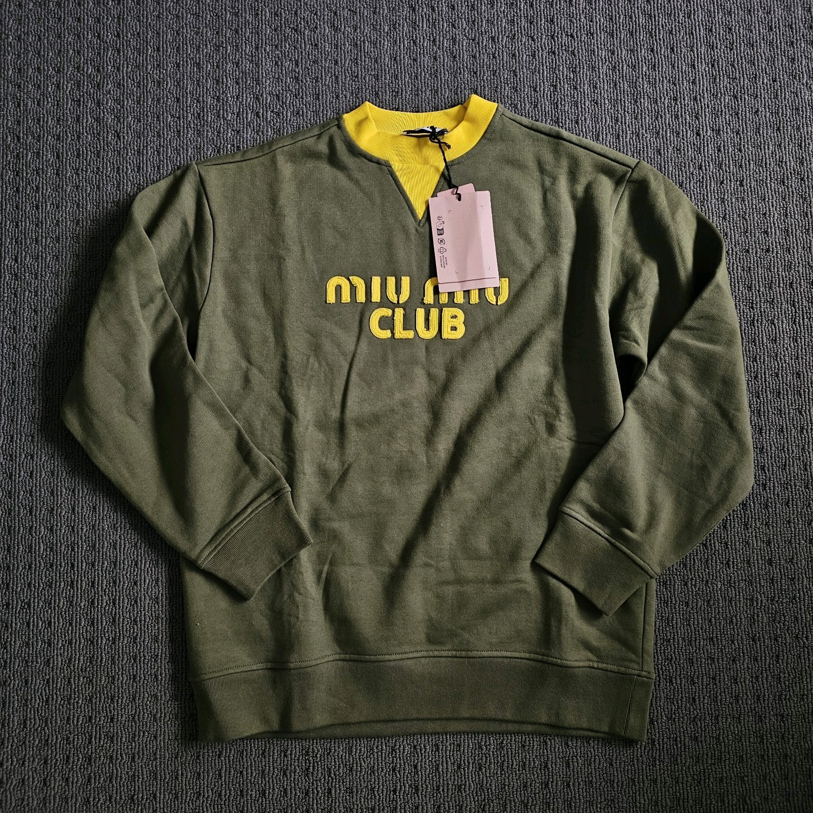 Miu Miu Green And Yellow Jumper