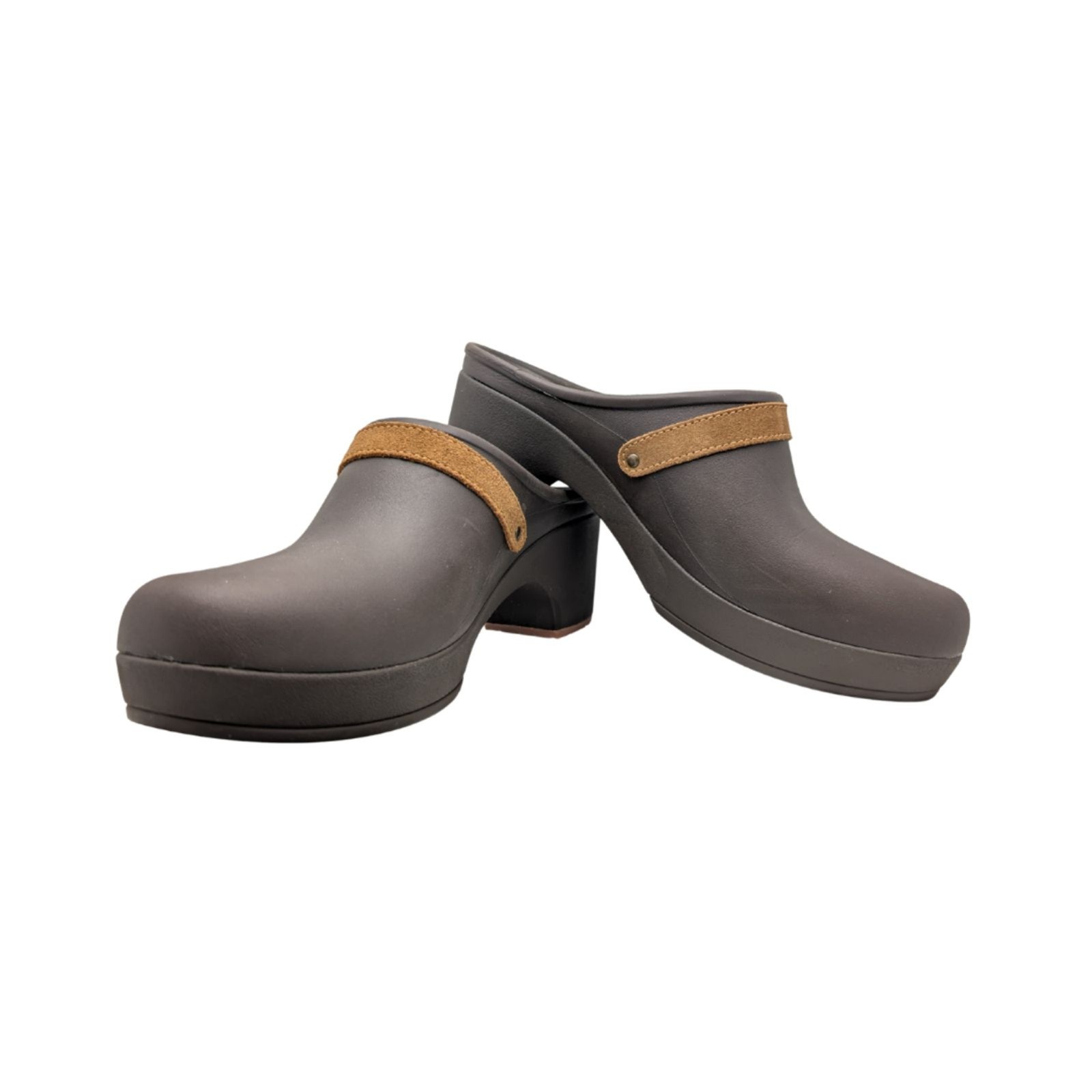 Crocs Sarah Belted Clog Brown Espresso Size 10