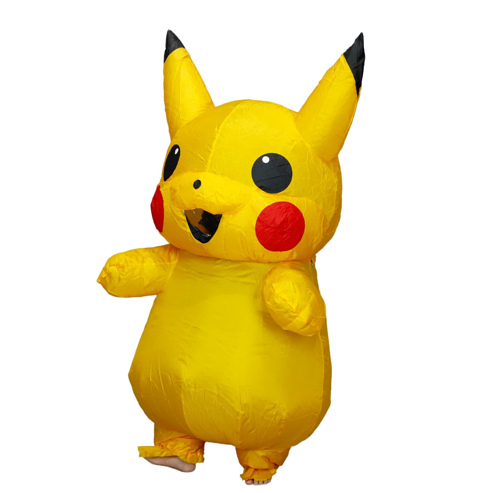 Inflatable Costume Pikachu Mascot Kid/Adult Size Blow Up Cosplay Party Outfit