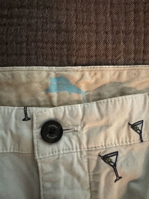 TOMMY BAHAMA MIX MASTER 569 CONTINENTAL MEN’S SHORTS MARTINI GLASSES MULTISIZE