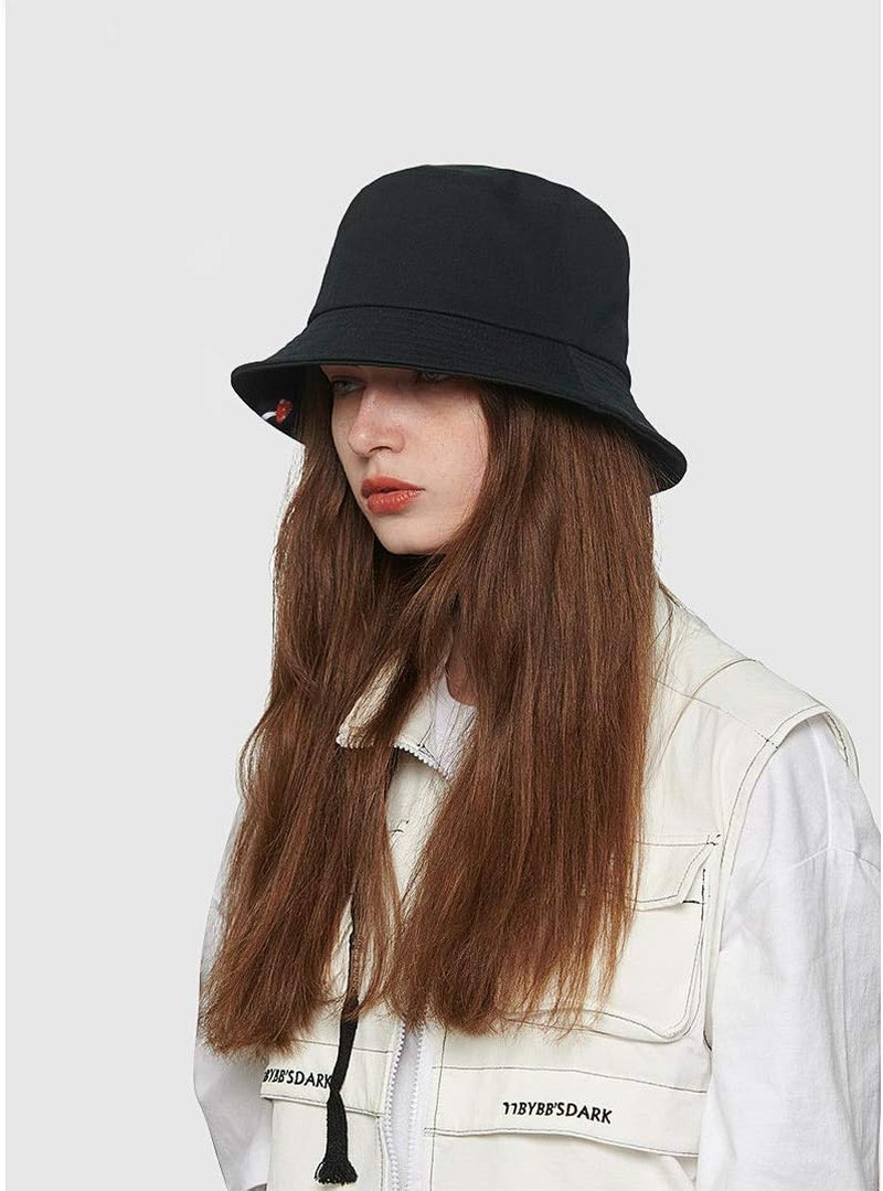 Unisex Bucket Hat Beach Sun Hat Aesthetic Fishing Hat for Men Women Teens, Rever