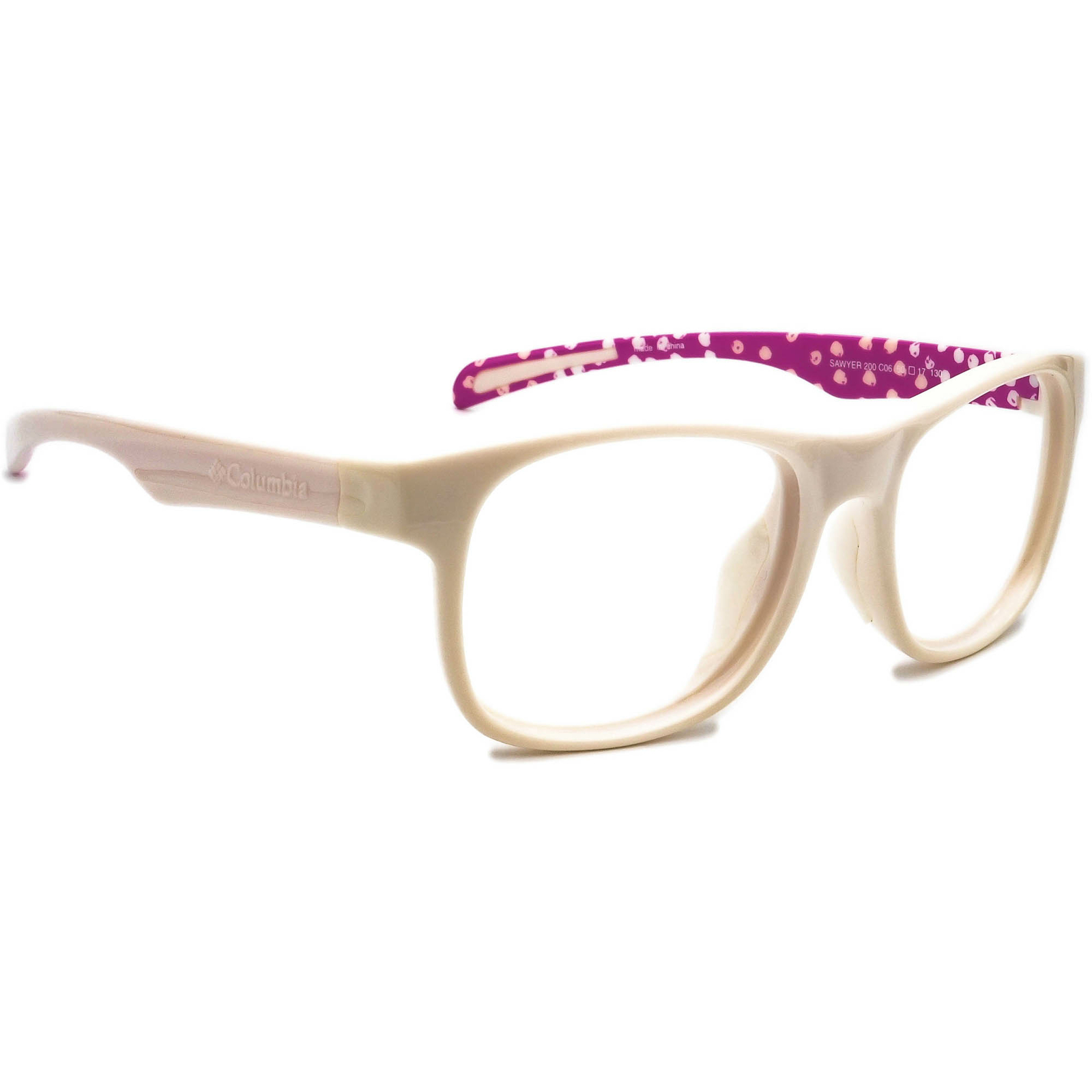 Columbia Sunglasses Frame Only Sawyer 200 C06 White/Pink Wrap 50 mm