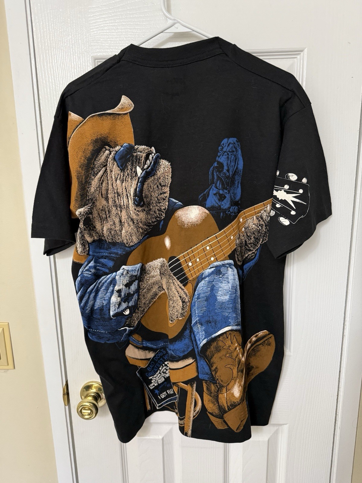 Vintage Bad Dog All Over Print Music Graphic 90’s Single Stitch Size L RARE